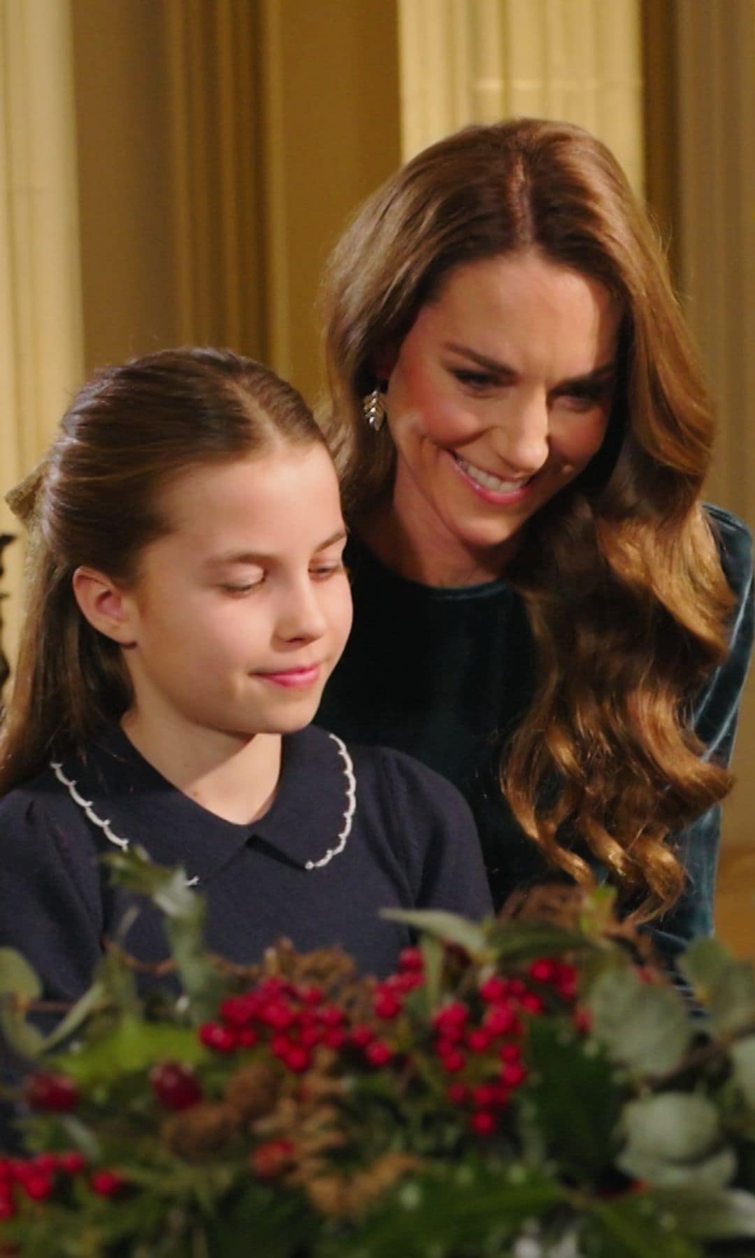 Imagen de la grabación filmada en el concierto de Villancicos y retransmitida en televisión el 24 de diciembre