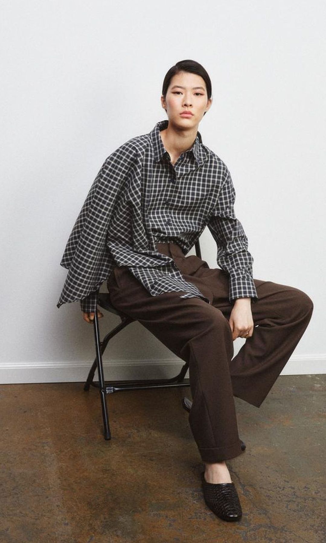 Pantalones de pinzas de Zara