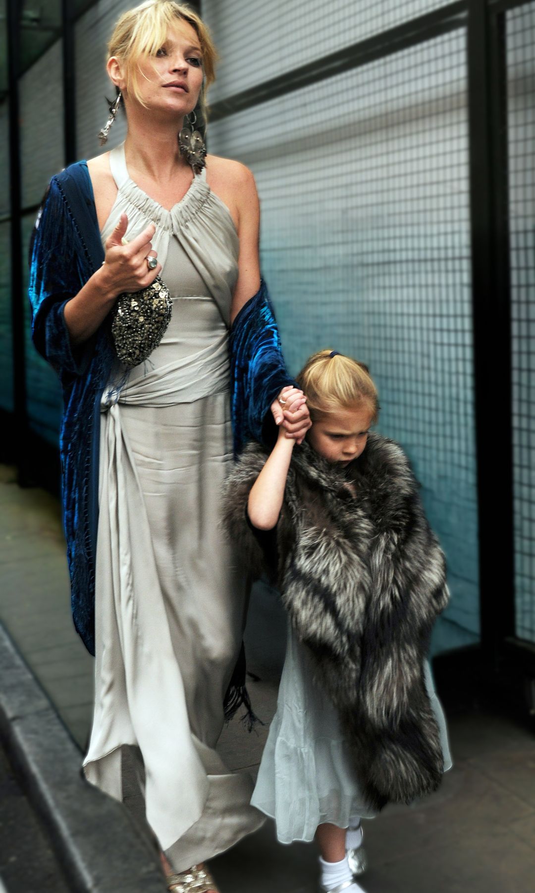 Lila y Kate Moss.