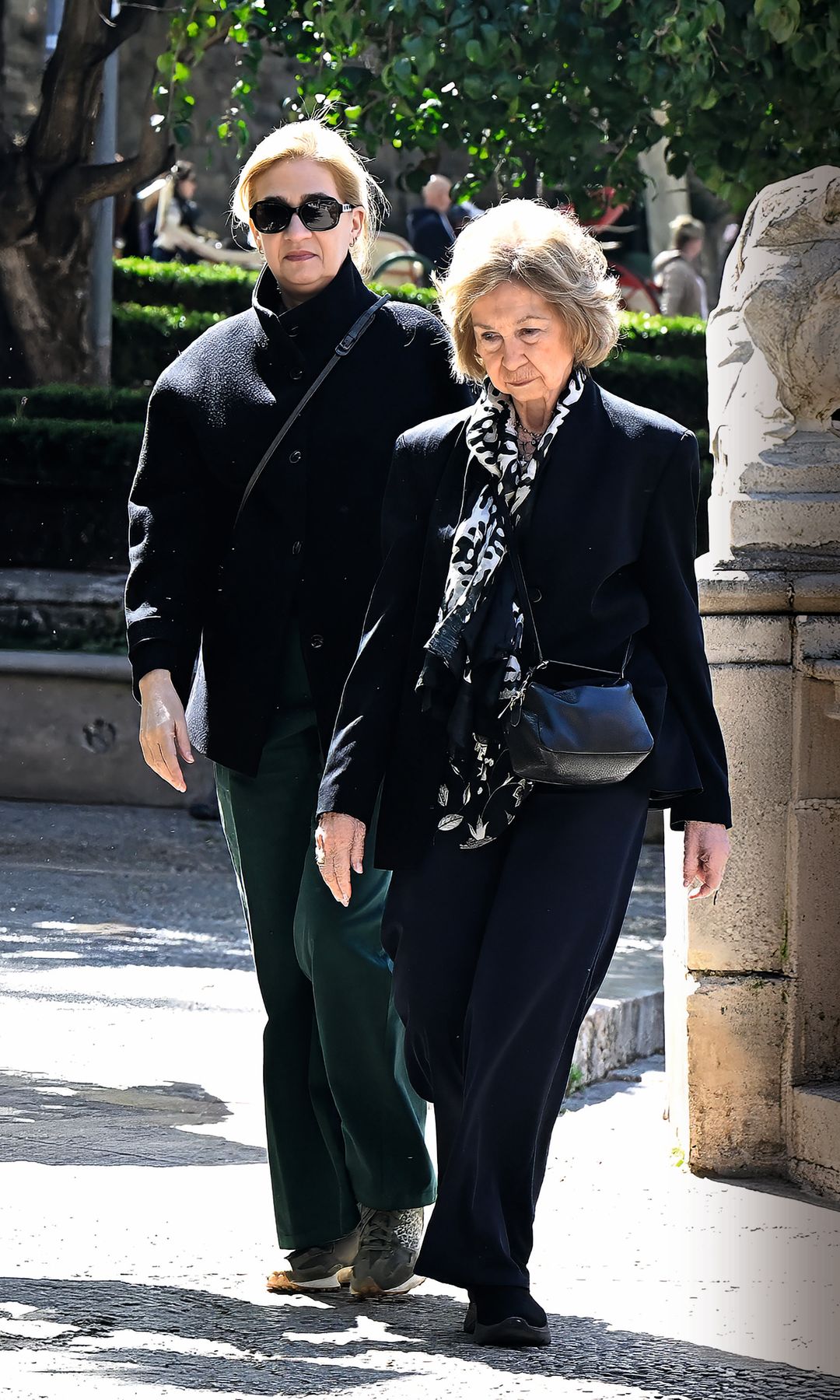 Doña Sofía viajó el viernes a Palma de Mallorca con la infanta Cristina