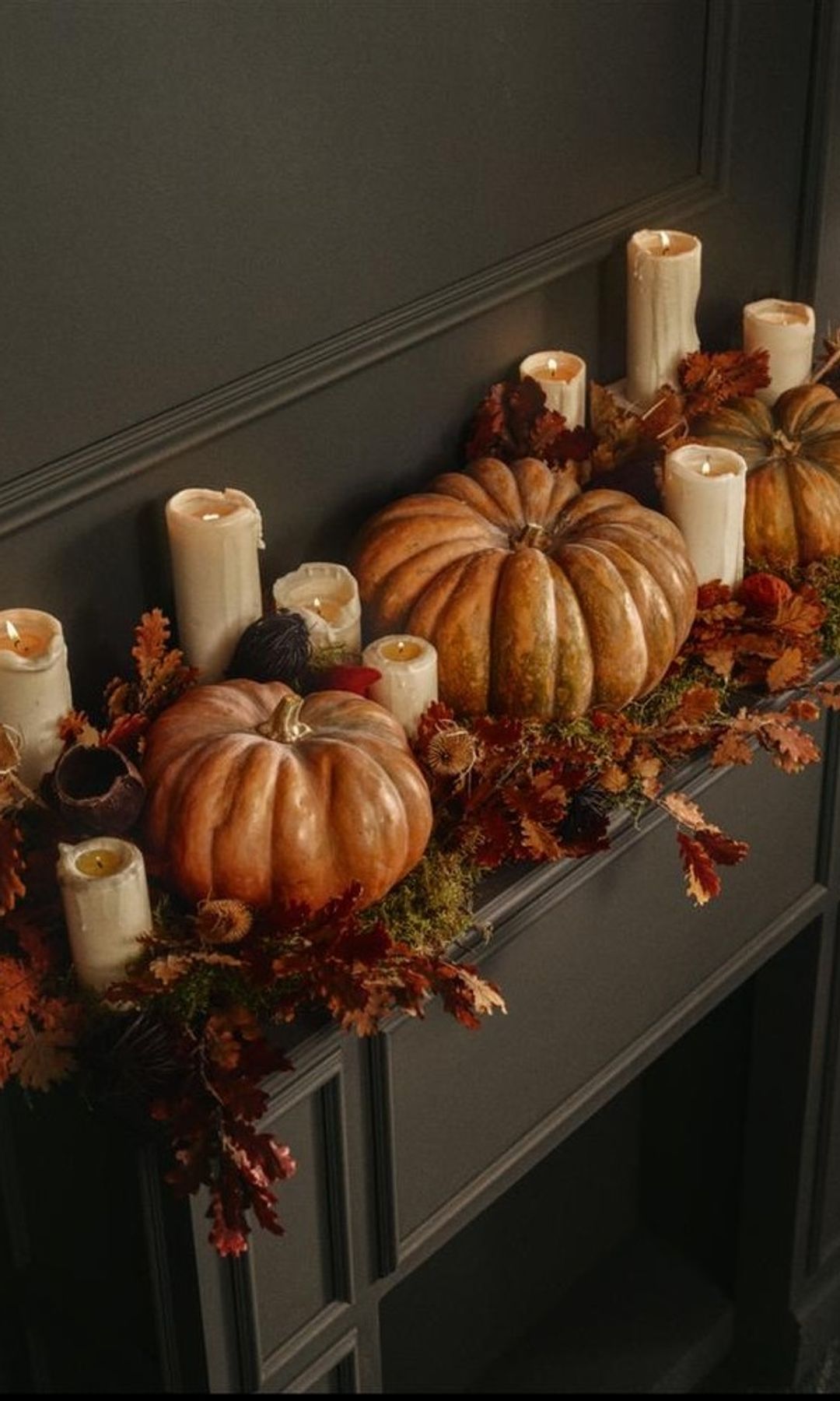 Detalle de decoración Halloween con calabazas, de LEFTIES HOME