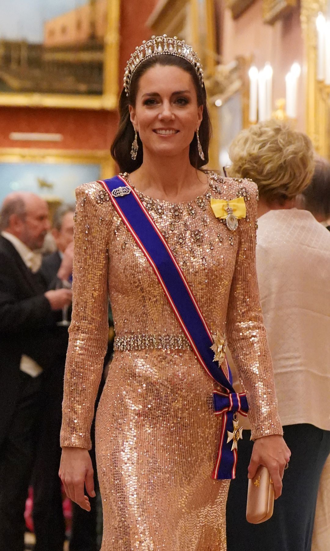 Fue el 5 de diciembre de 2023 la última vez que Kate Middleton usó una tiara durante el encuentro con el Cuerpo Diplomático en el Palacio de Buckingham