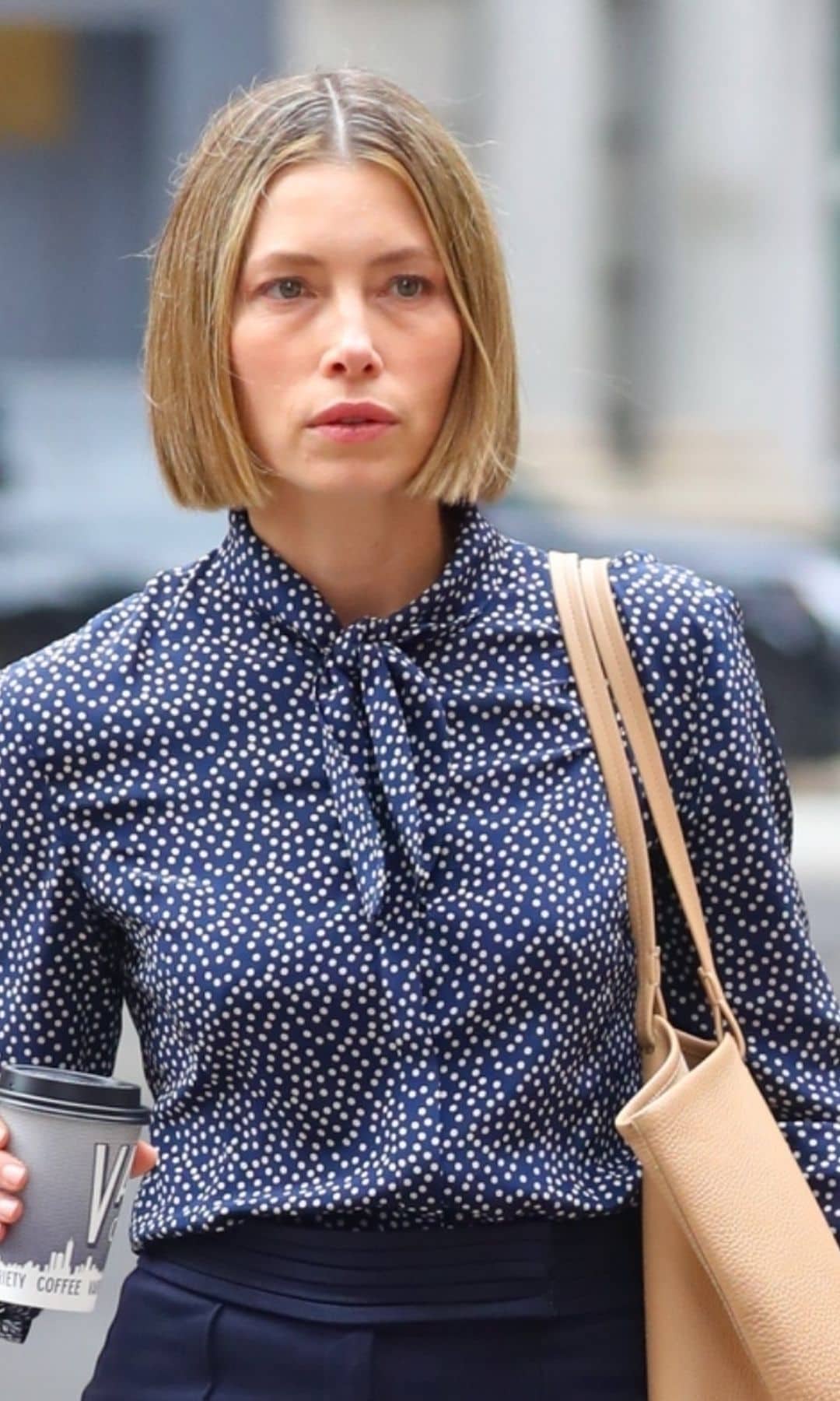 Jessica Biel en el rodaje de The Better sister