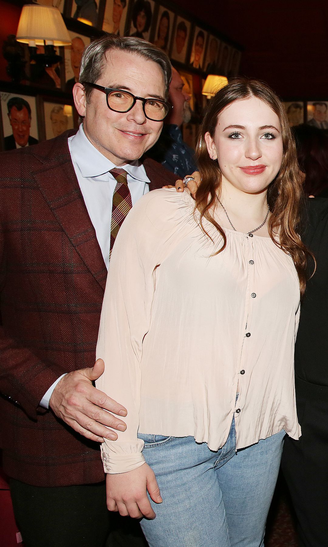 Matthew Broderick y su hija Marion Loretta, de 16 años