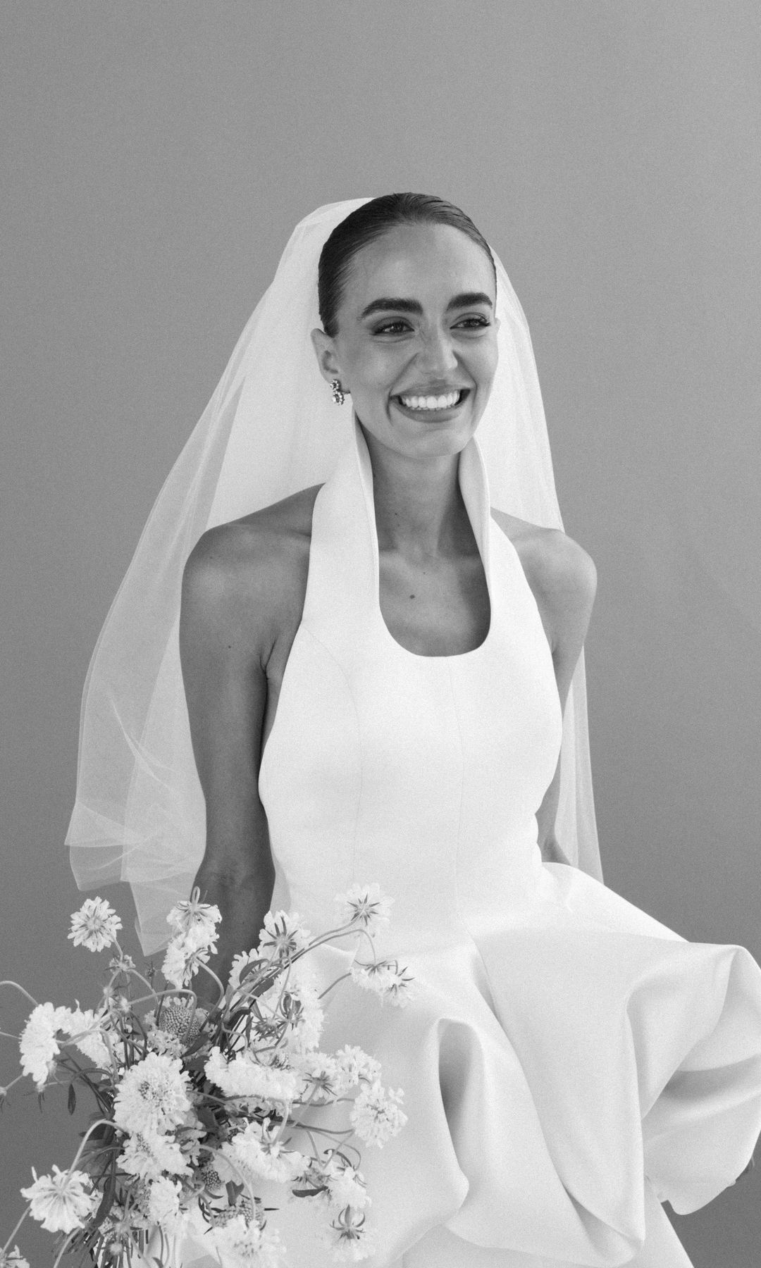 El vestido de novia de Natichu Alcántara para su boda en Málaga, un diseño de Baro Lucas