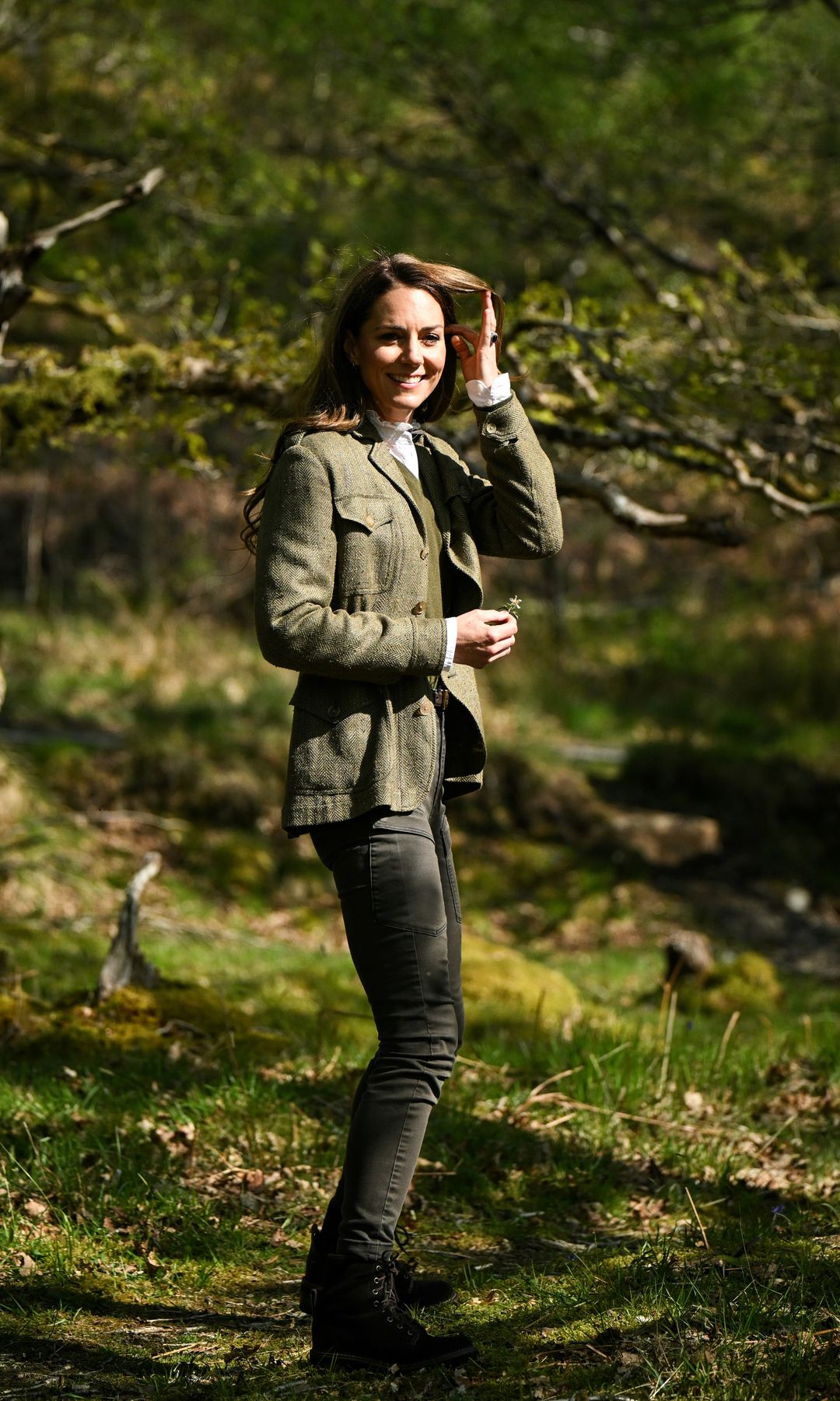 Kate Middleton dando un paseo por el campo