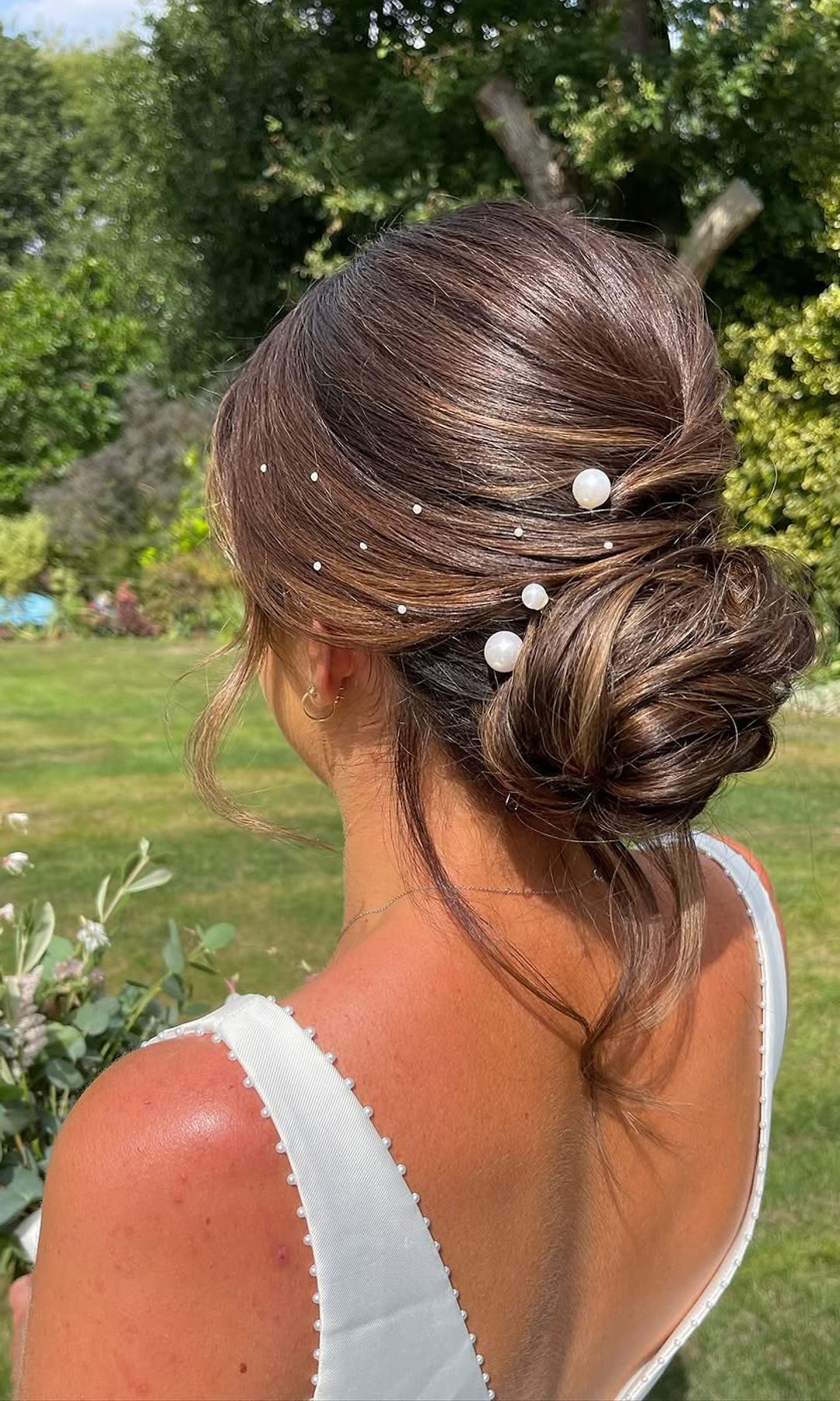 Recogido para novias con mechas