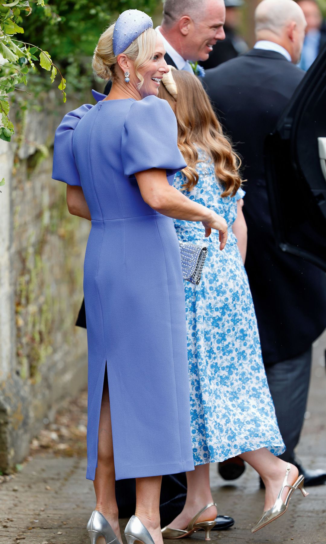 La hermana del novio, Zara Tindall, durante la gran ceremonia