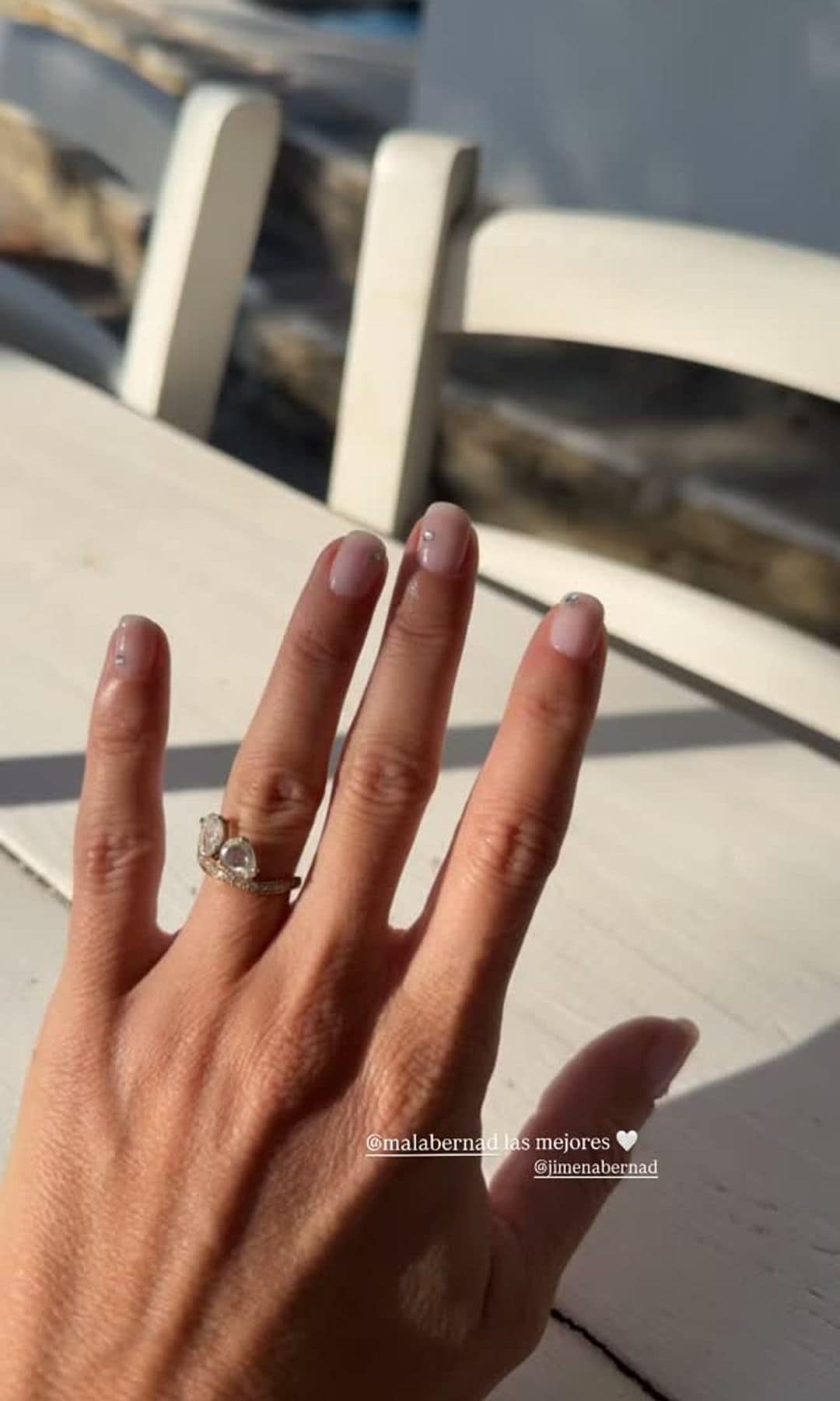 La manicura de novia de Gala González