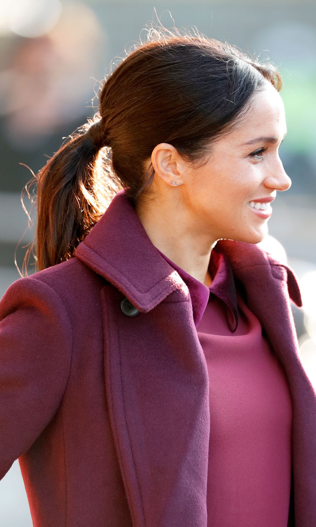 Meghan Markle con coleta en 2017