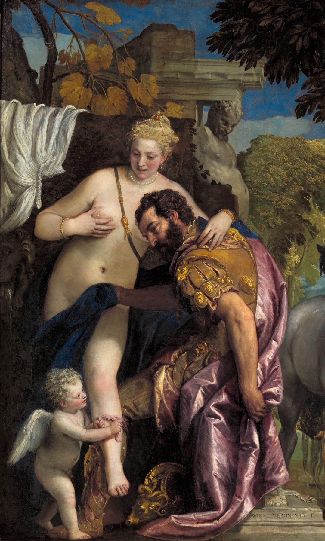 'Marte y Venus unidos por Amor', Paolo Veronese en la década de 1570