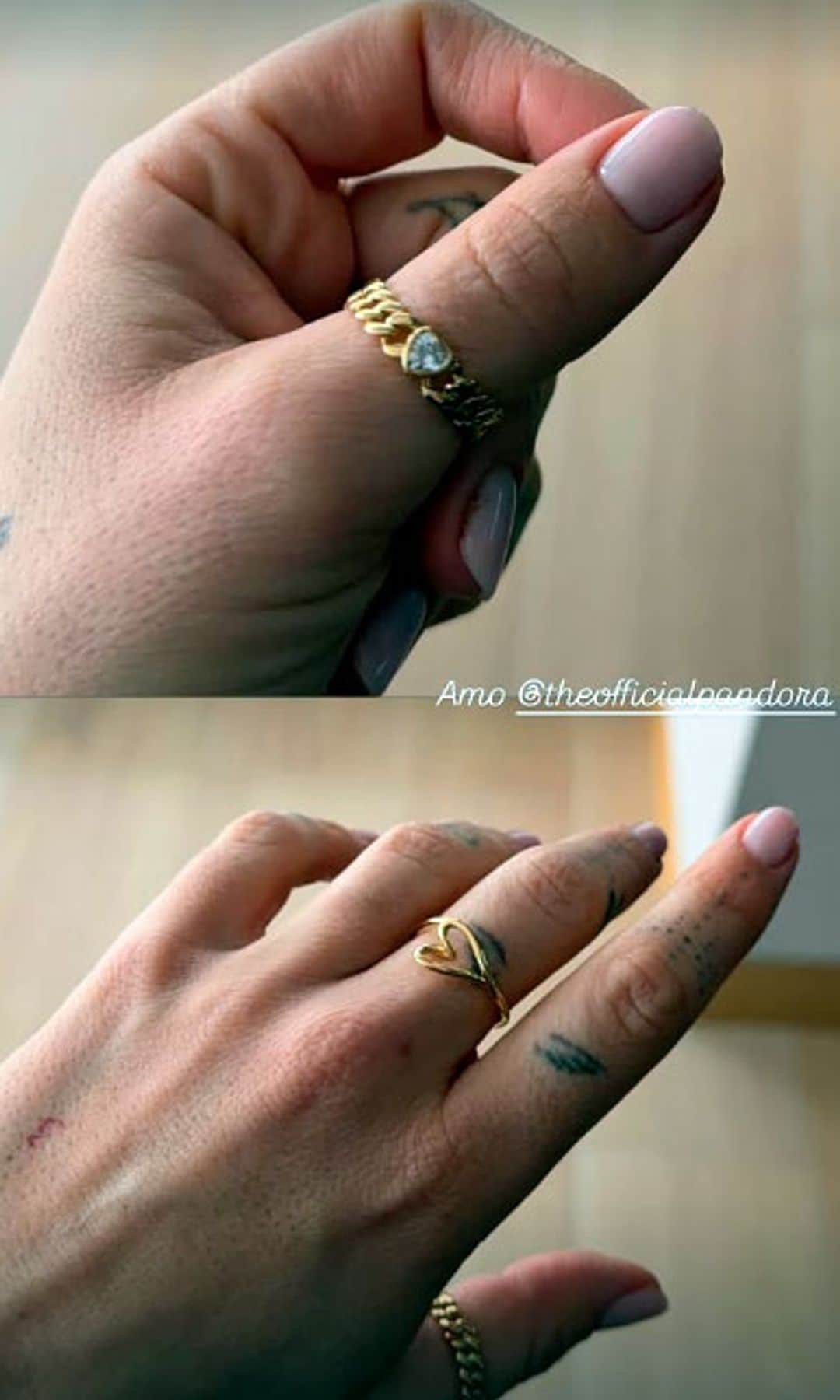 violeta con manicura corta y natural