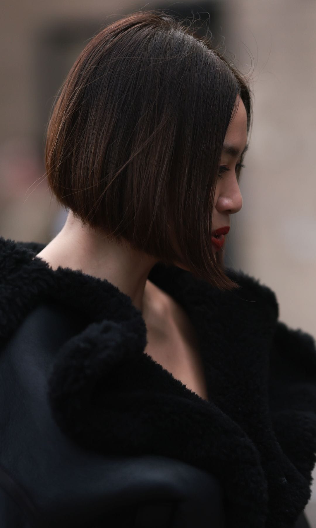 Mujer con pelo corto