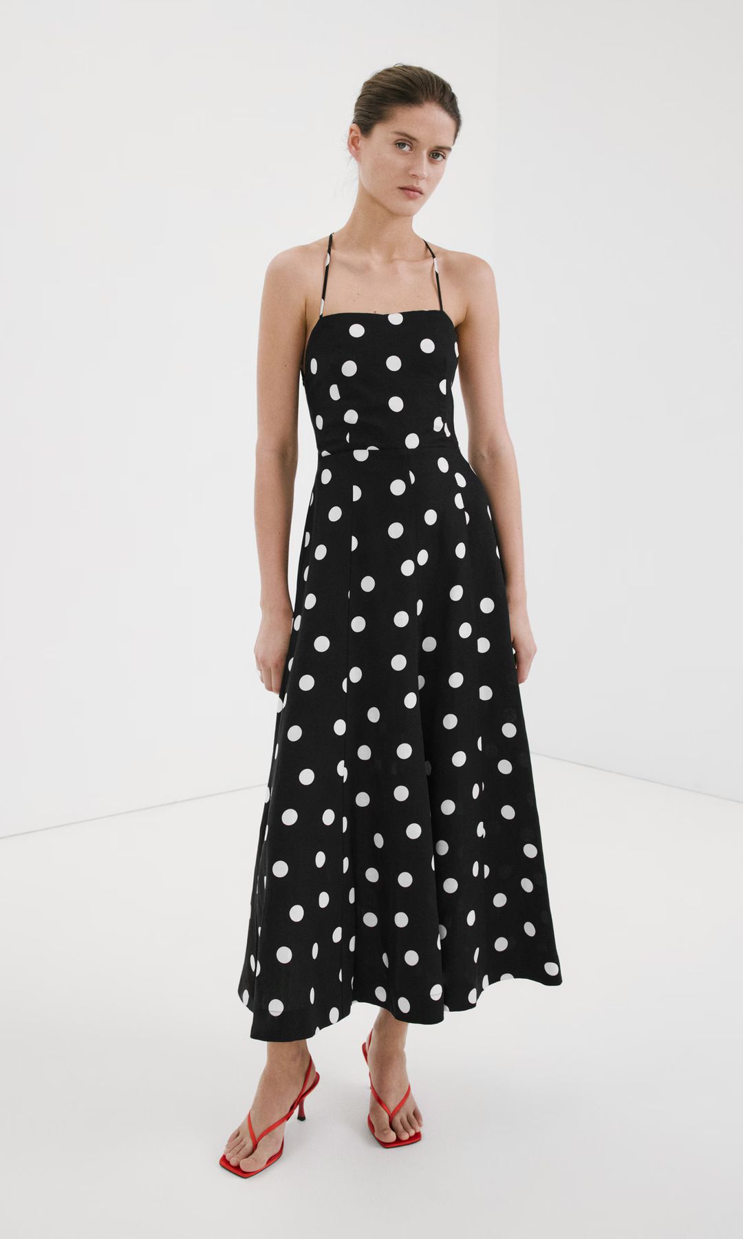 vestido de lunares de Mango