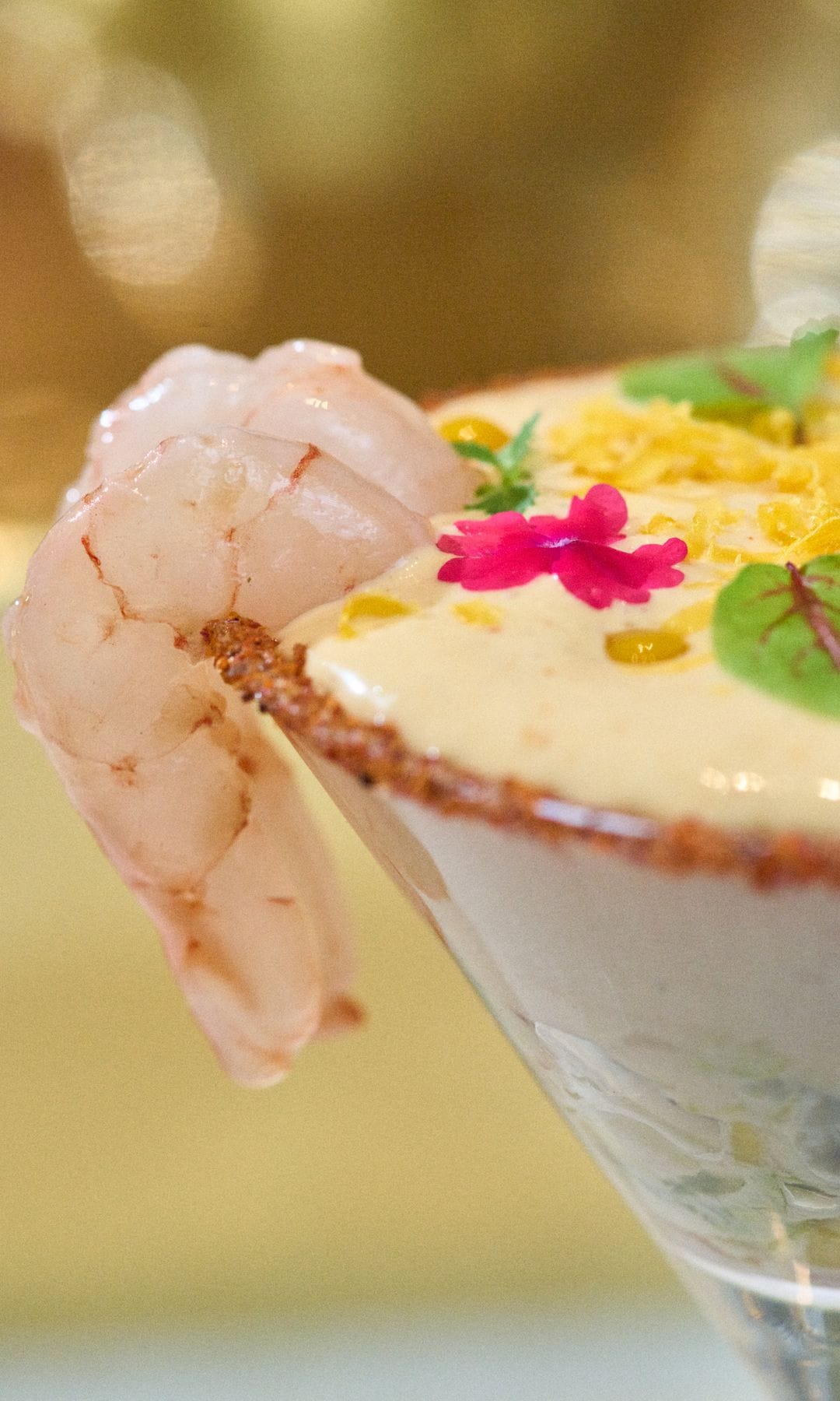 Cóctel de gambas kimchi Palm Court