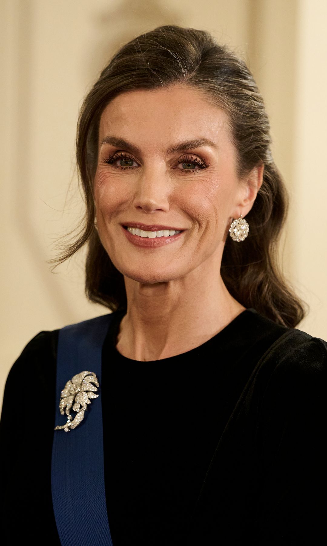 HELSINKI, FINLAND - OCTOBER 06: Queen Letizia of Spain attends a Gala dinner at the Presidential Palace on day two of the State Visit of the King and Queen of Spain to Finland on October 06, 2026 in Helsinki, Finland. King Felipe VI of Spain is visiting Finland for the first time since becoming king. The visit's purpose is to strengthen bilateral relations and cooperation