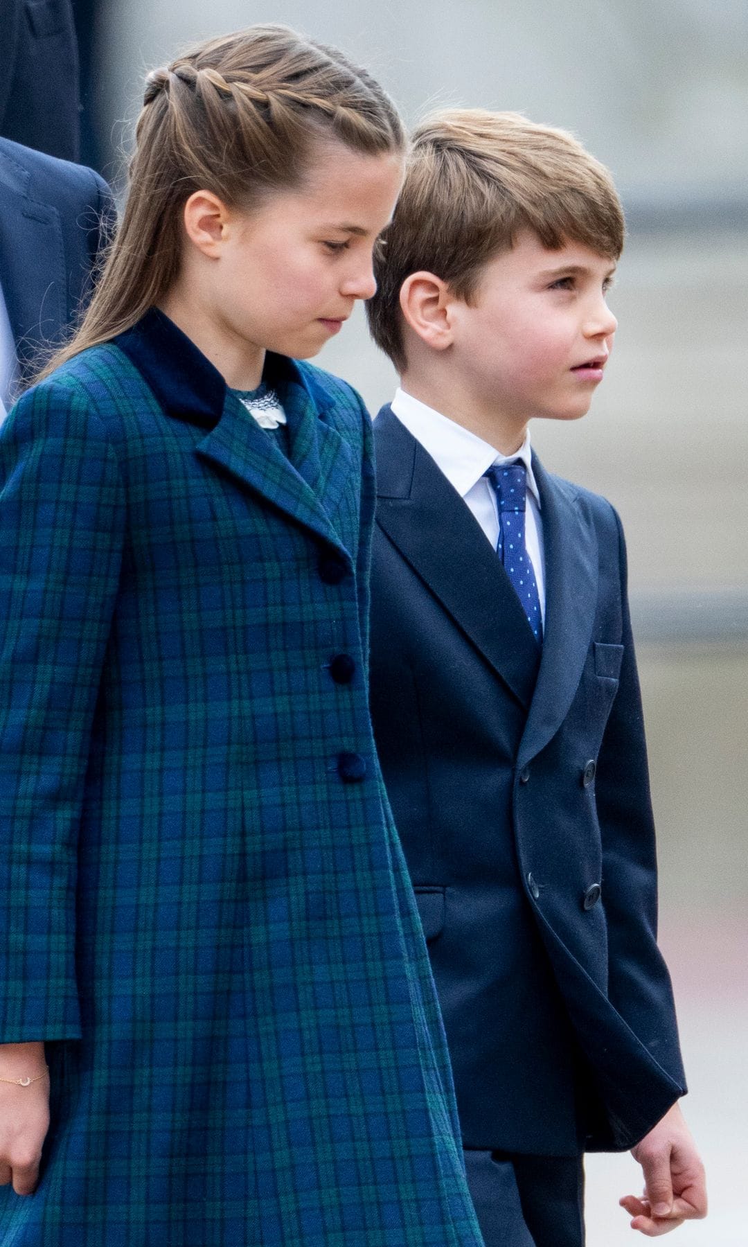 La princesa Charlotte y sus hermanos, George y Louis