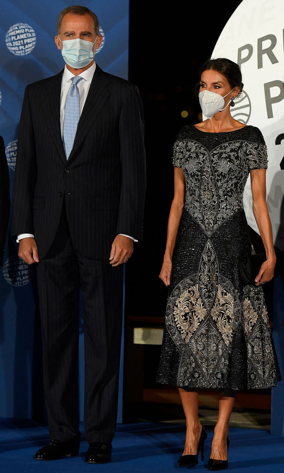 El rey Felipe y la reina Letizia en la entrega del Premio Planeta, en 2021