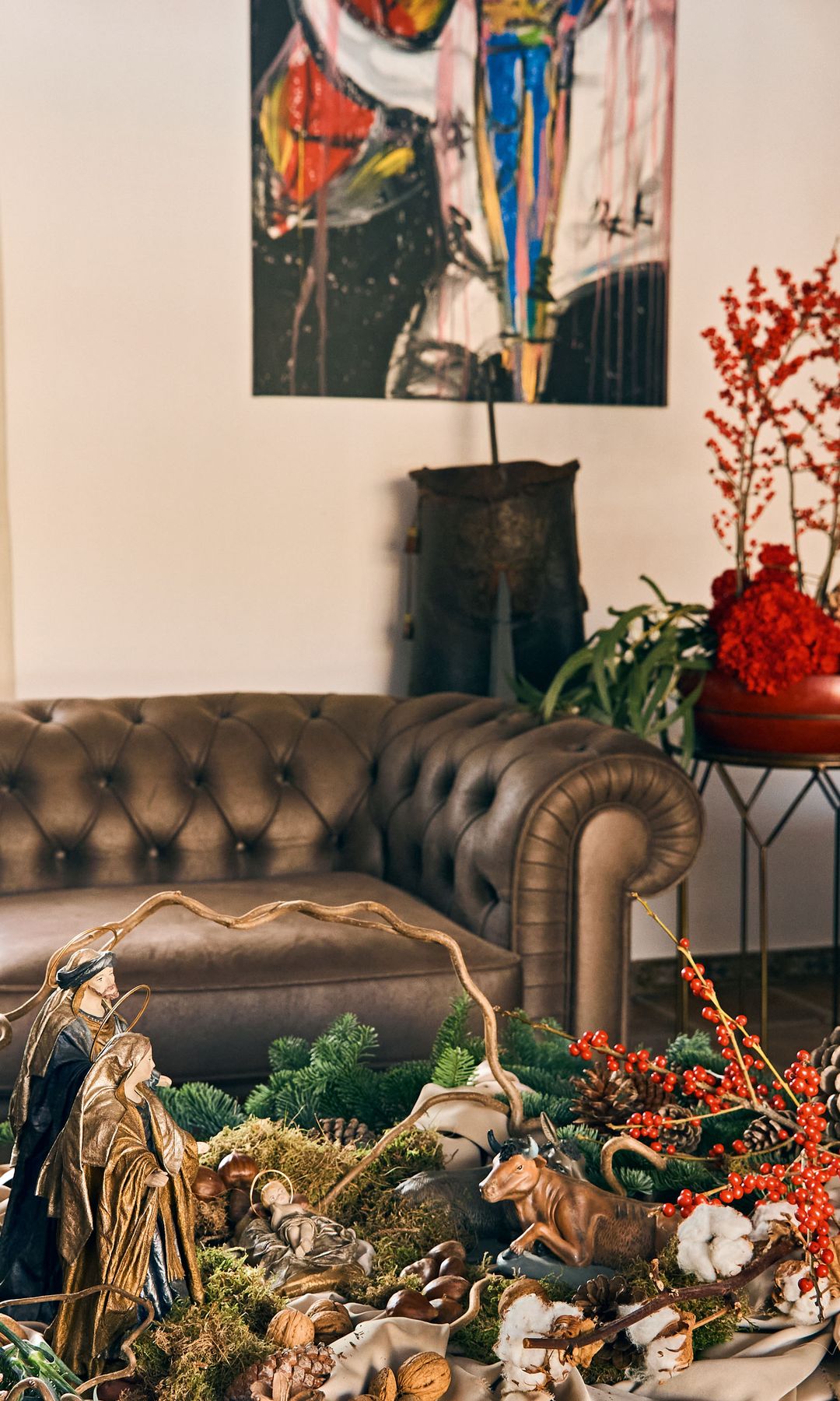 Laura Sánchez y Manuel Escribano en su casa de Sevilla