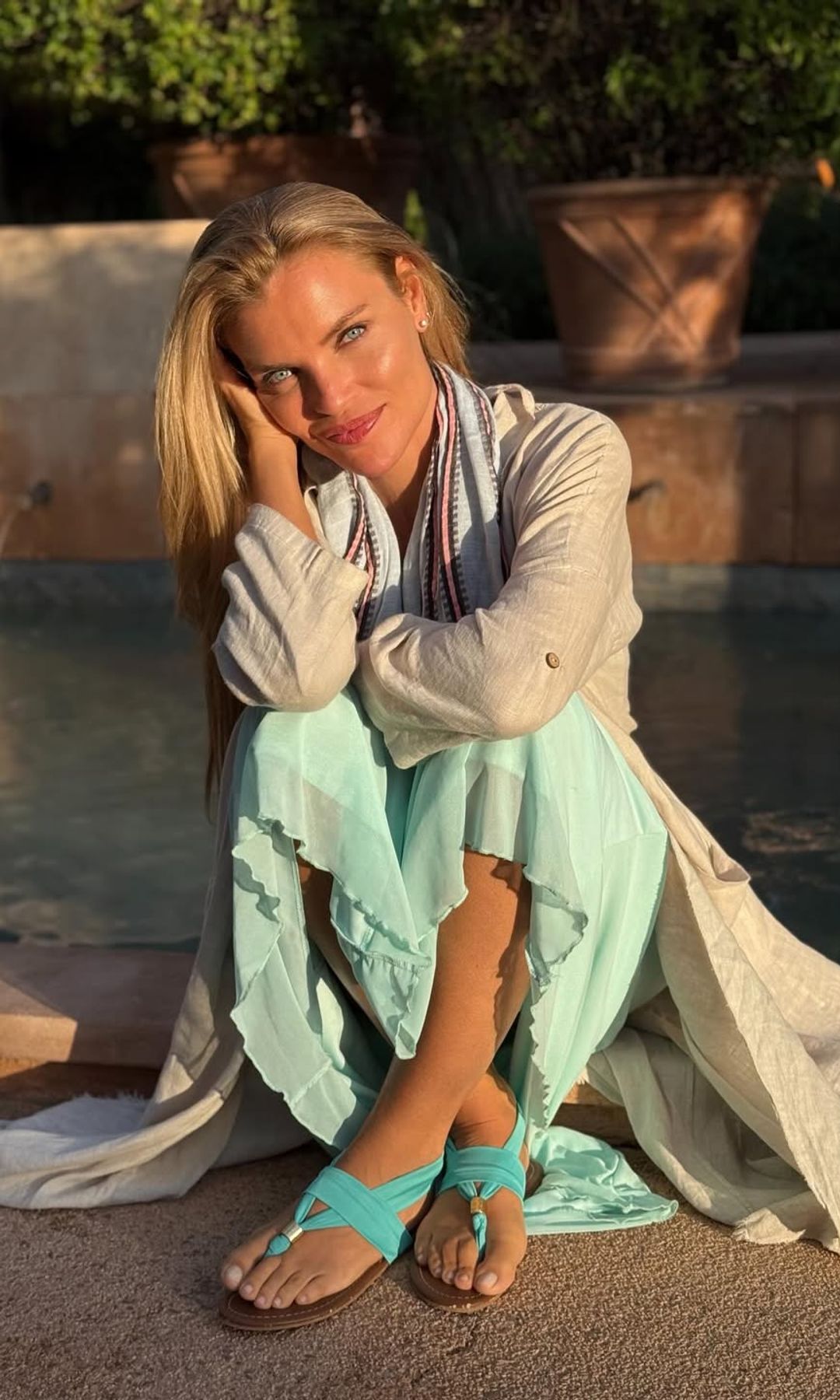 Esther Cañadas posando tranquila