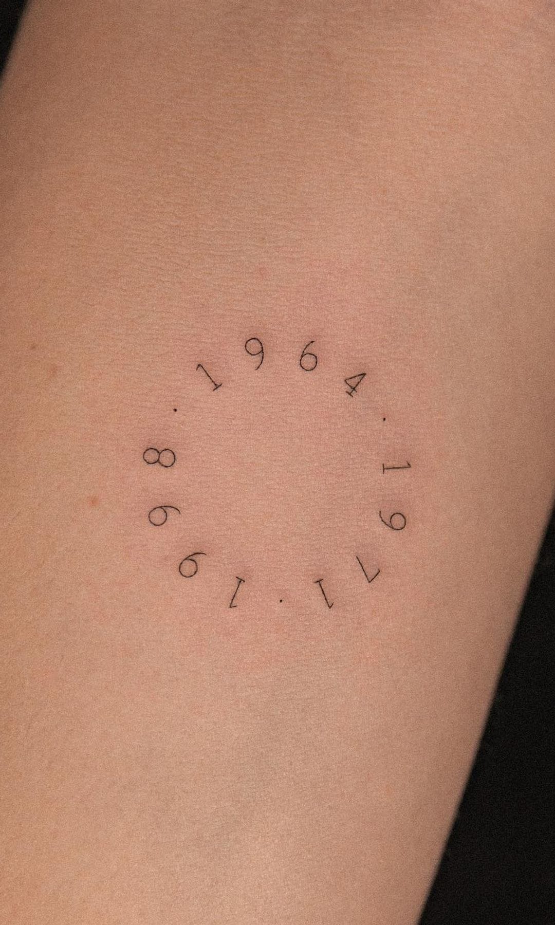 Tatuaje con fechas