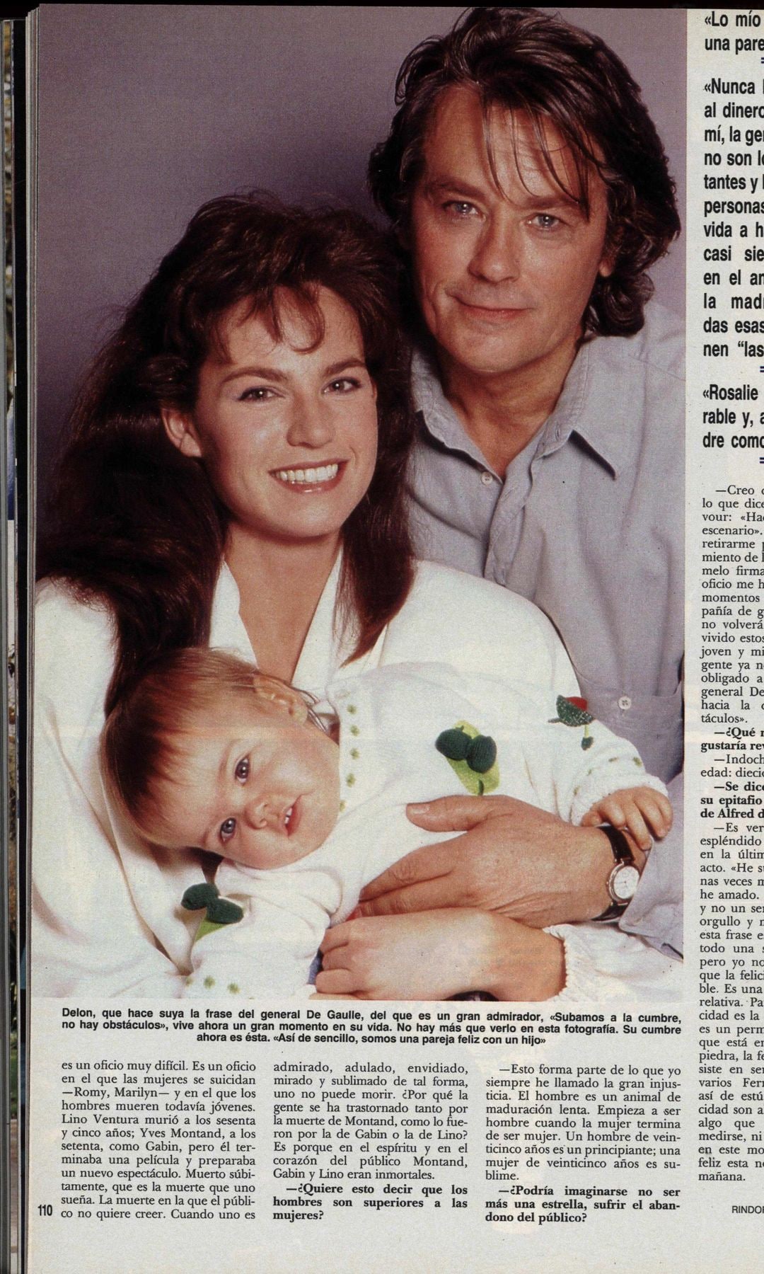 ALAIN DELON NOS PRESENTA A SU HIJA ANOUCHKA