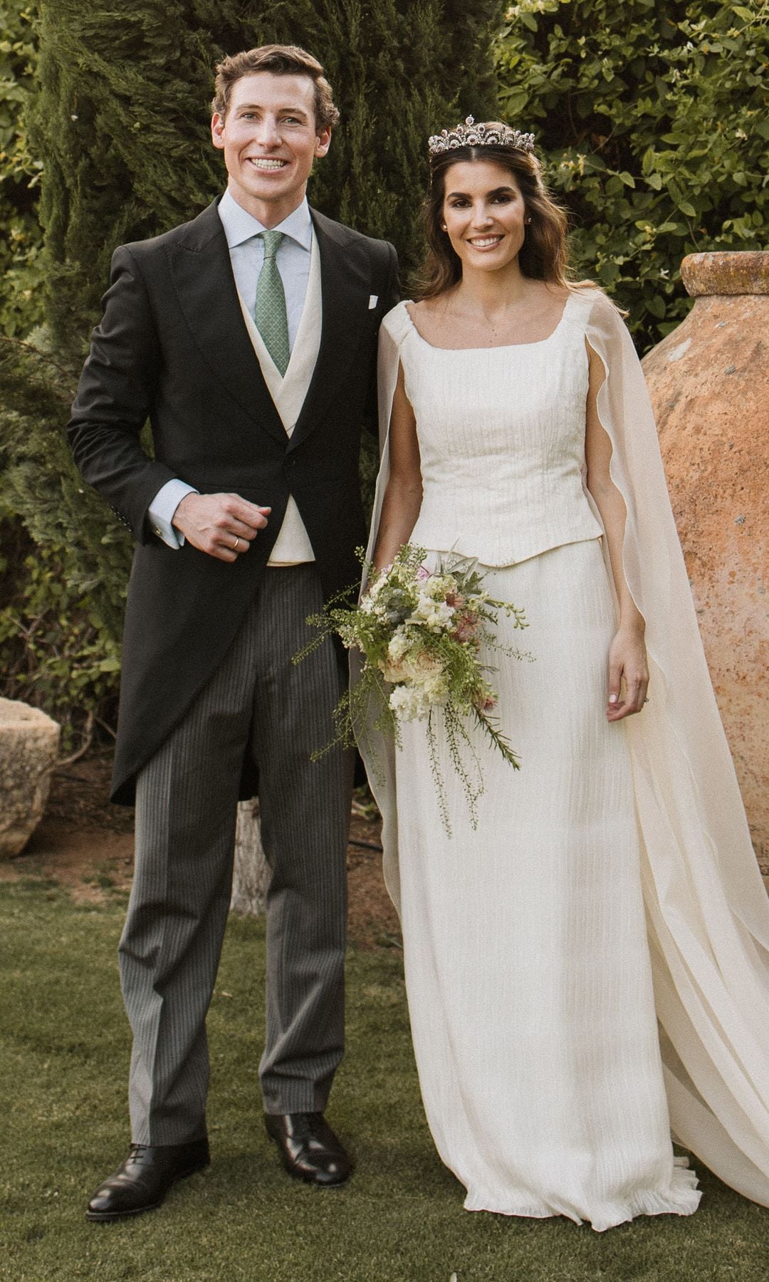 Nacho López-Quesada y Maru Loscertales Beca el día de su boda