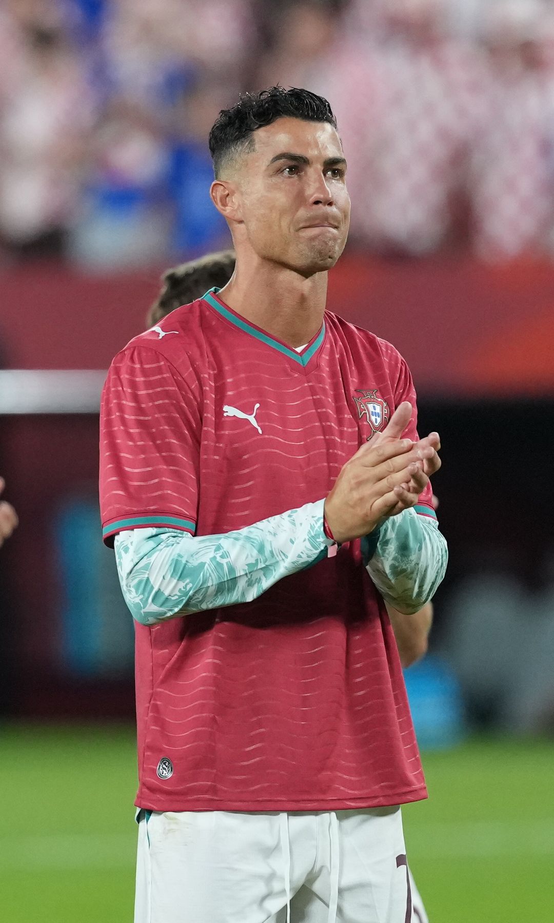 Cristiano Ronaldo, capitán de Portugal, celebra la victoria por 2-1 ante Croacia en los dieciseisavos de final del Mundial 2026, disputado en el Toronto Stadium. TORONTO (CANADÁ), 2 de julio de 2026