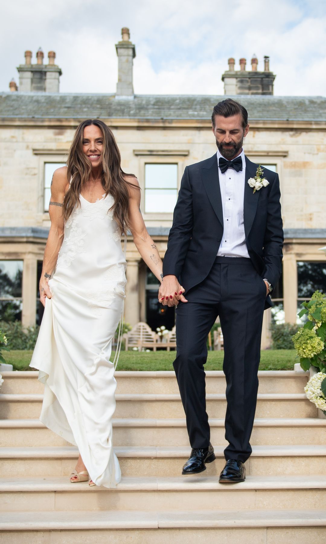 Mel C y Chris Dingwall el día de su boda