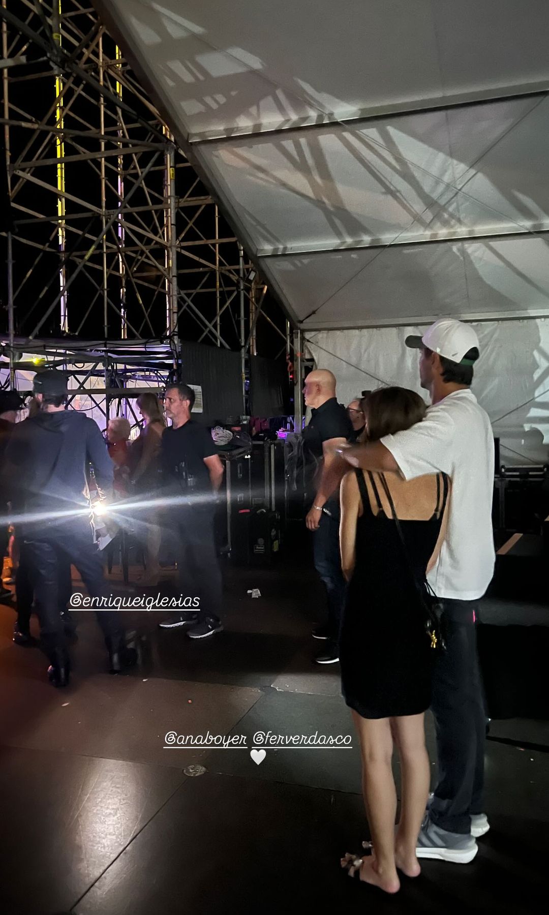 Ana Boyer y Fernando Verdasco en el concierto de Enrique Iglesias en Canarias. 5 de julio de 2025