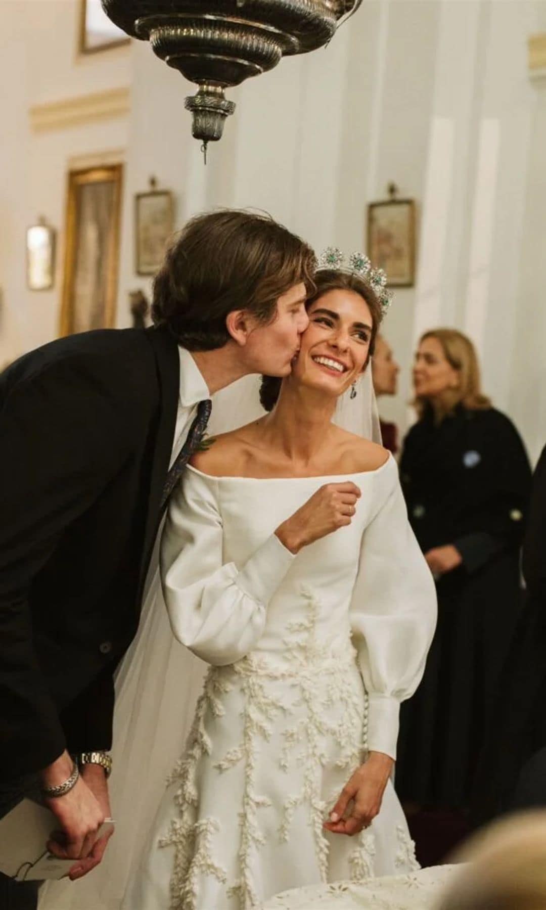 Victoria Matossian en su boda con Cecil von Croy