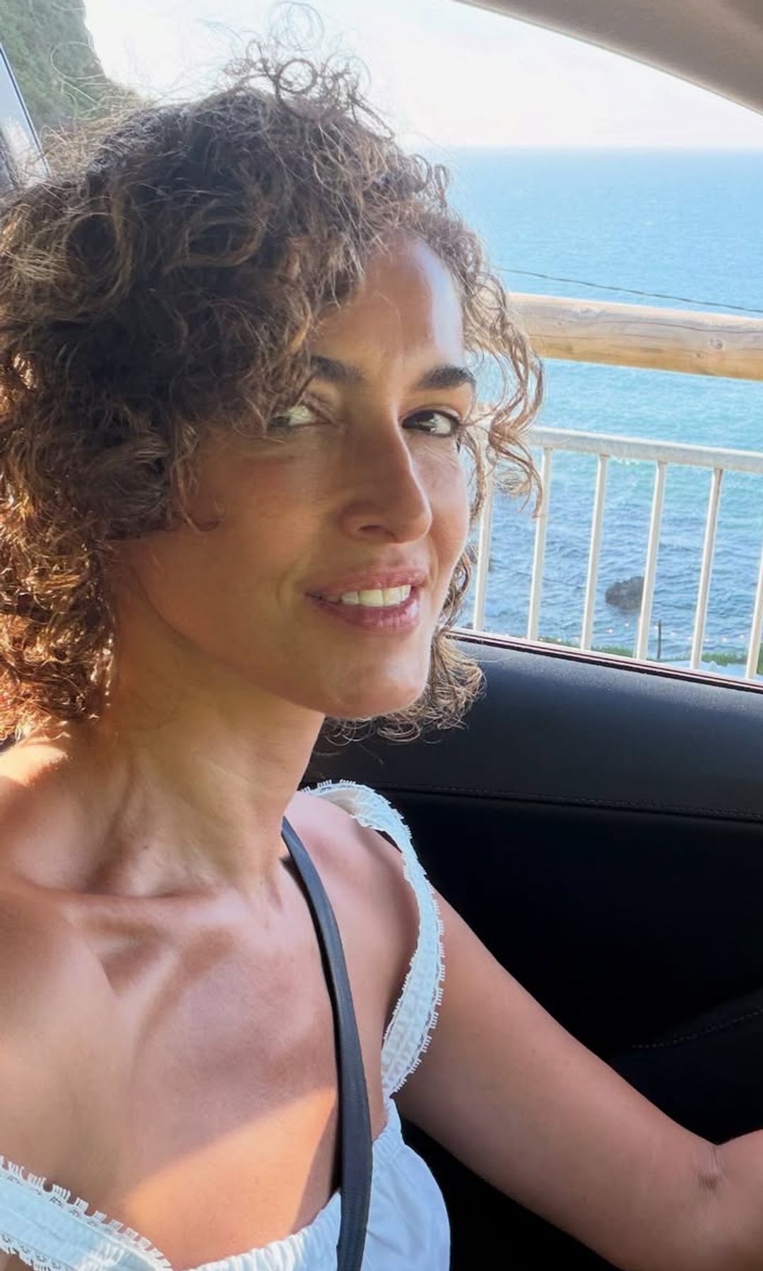 Blanca Romero con el pelo al natural en Asturias