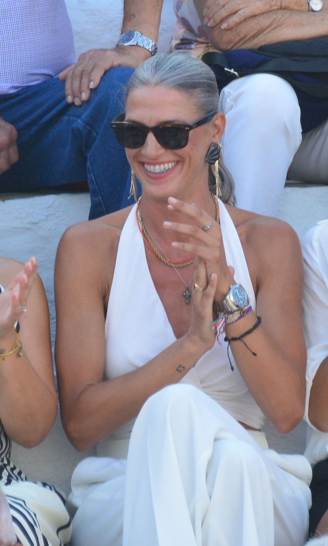 Laura Sánchez durante la corrida de toros de Manuel Escribano en Tarifa, 25 de agosto de 2024