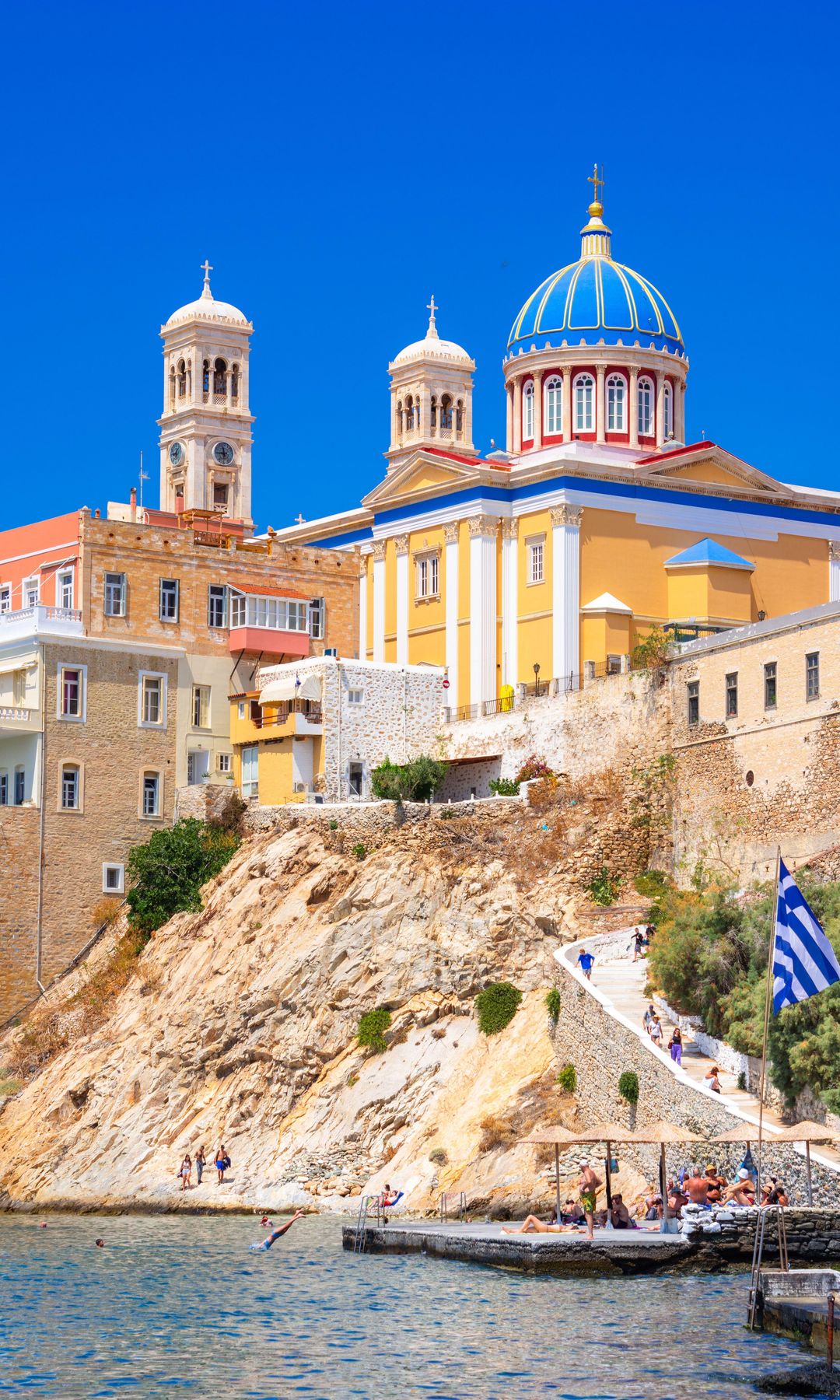 Hermoupoli y Ano Syros, isla de Syros, Cícladas, Grecia