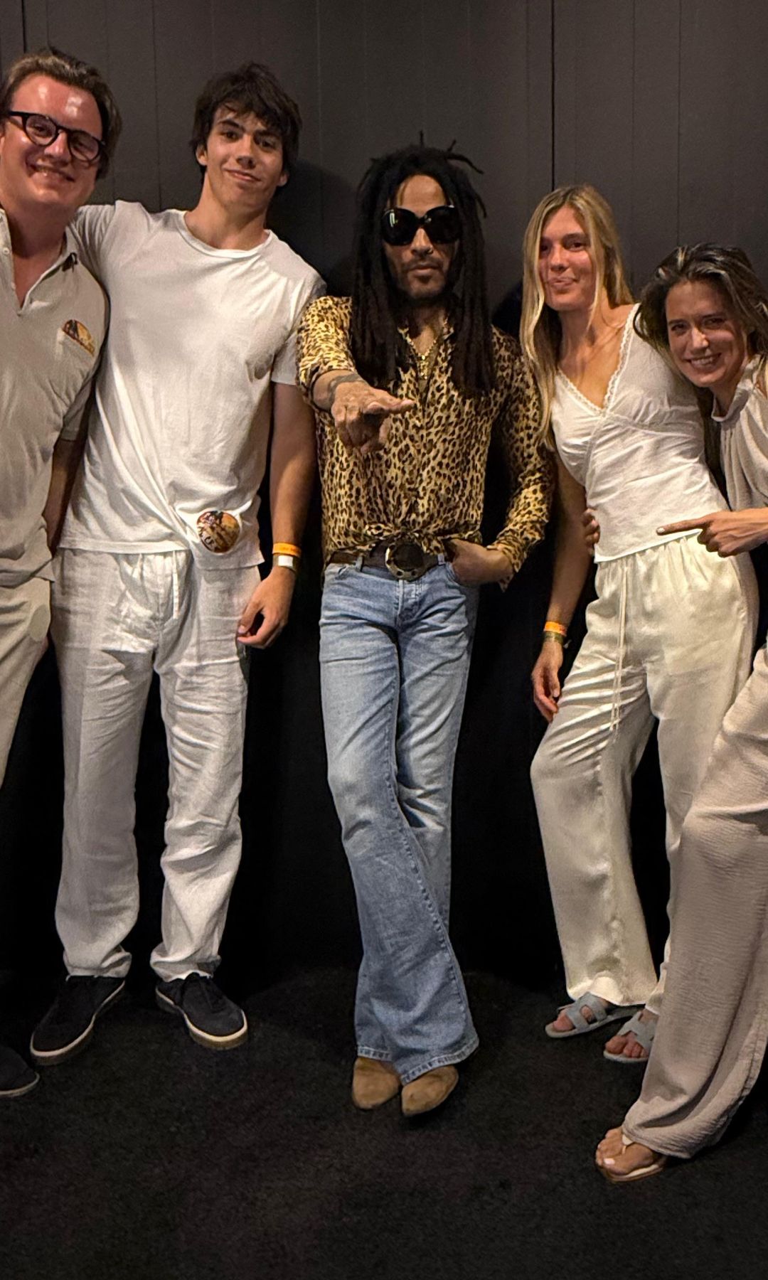 Cristina y Guillermo Iglesias con Lenny Kravitz en STARLITE OCCIDENT