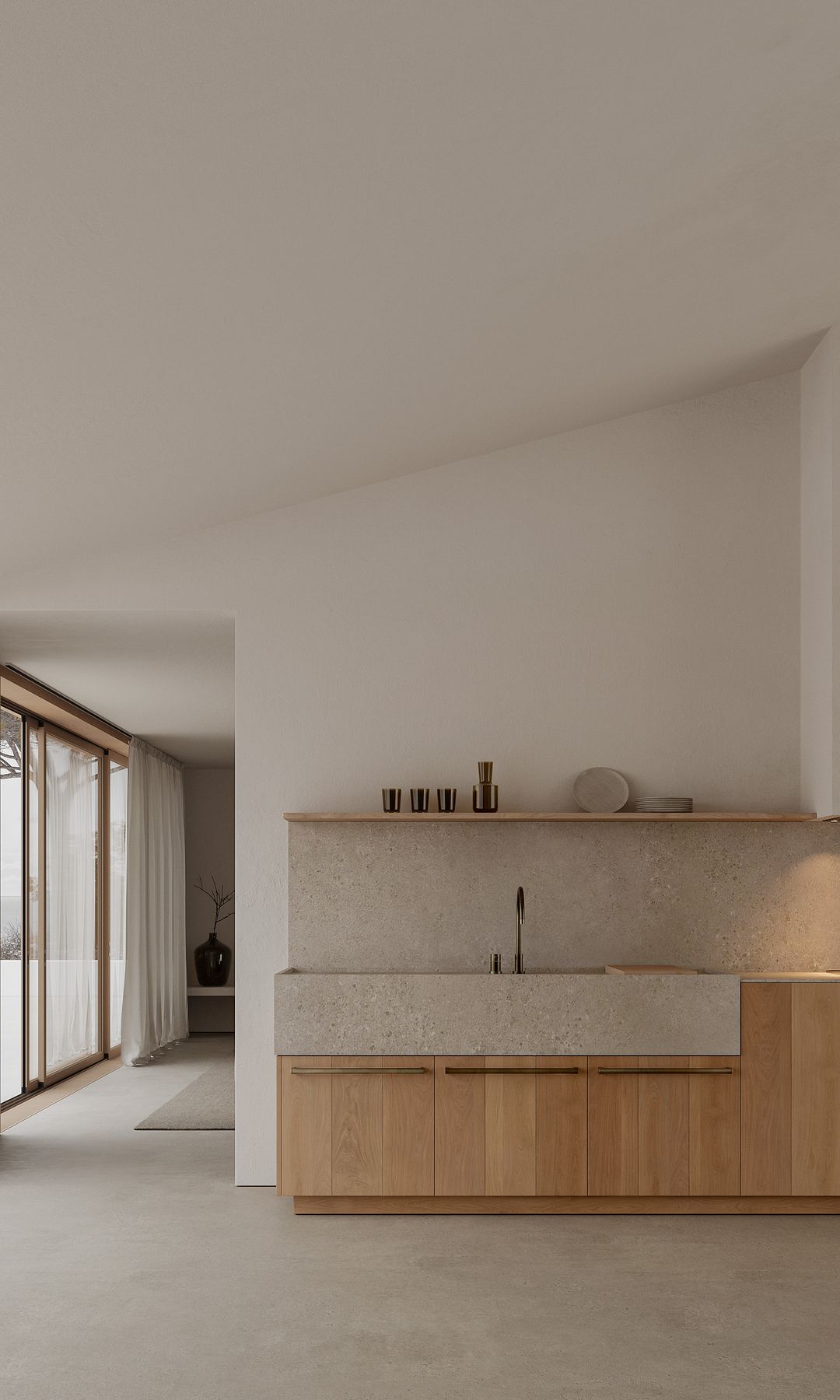 Cocina con mobiliario de la colección Zabalak, de Rekker