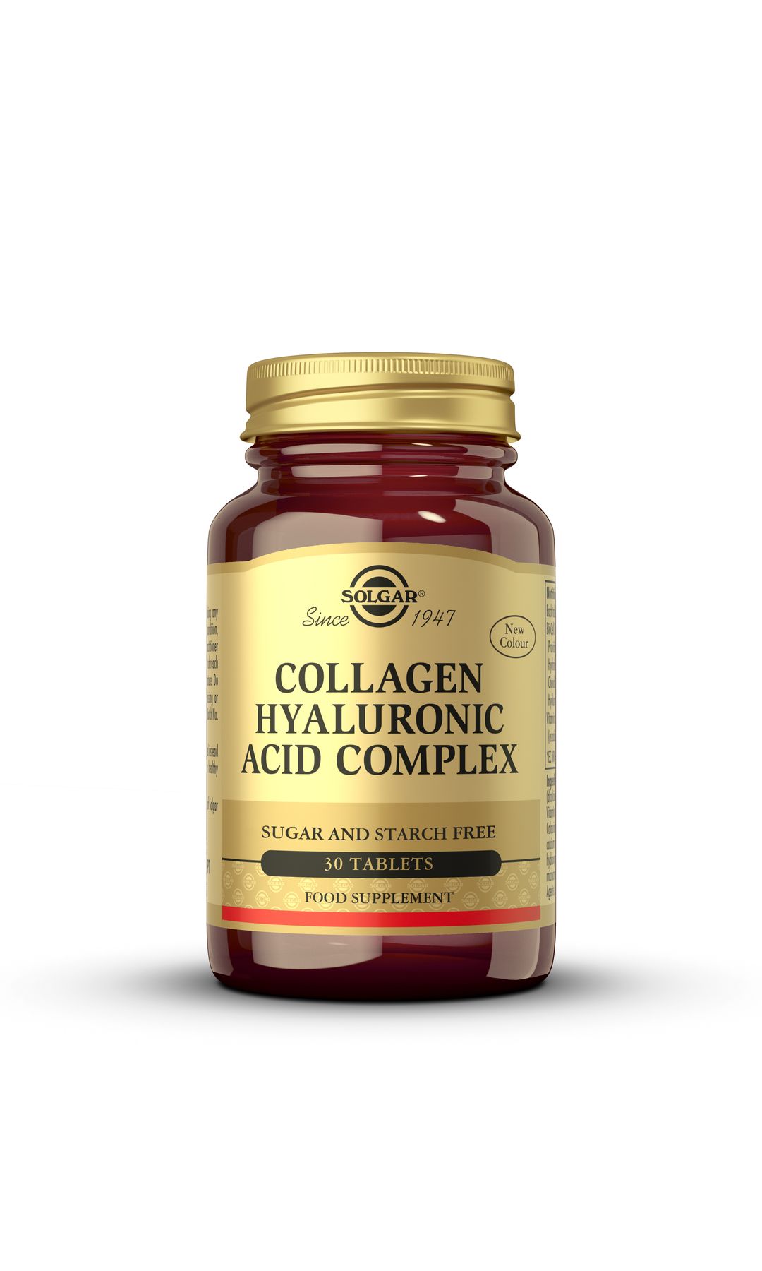 Ácido Hialurónico Complex con Colágeno y vitamina C (67,95 €, 30 comprimidos), de Solgar