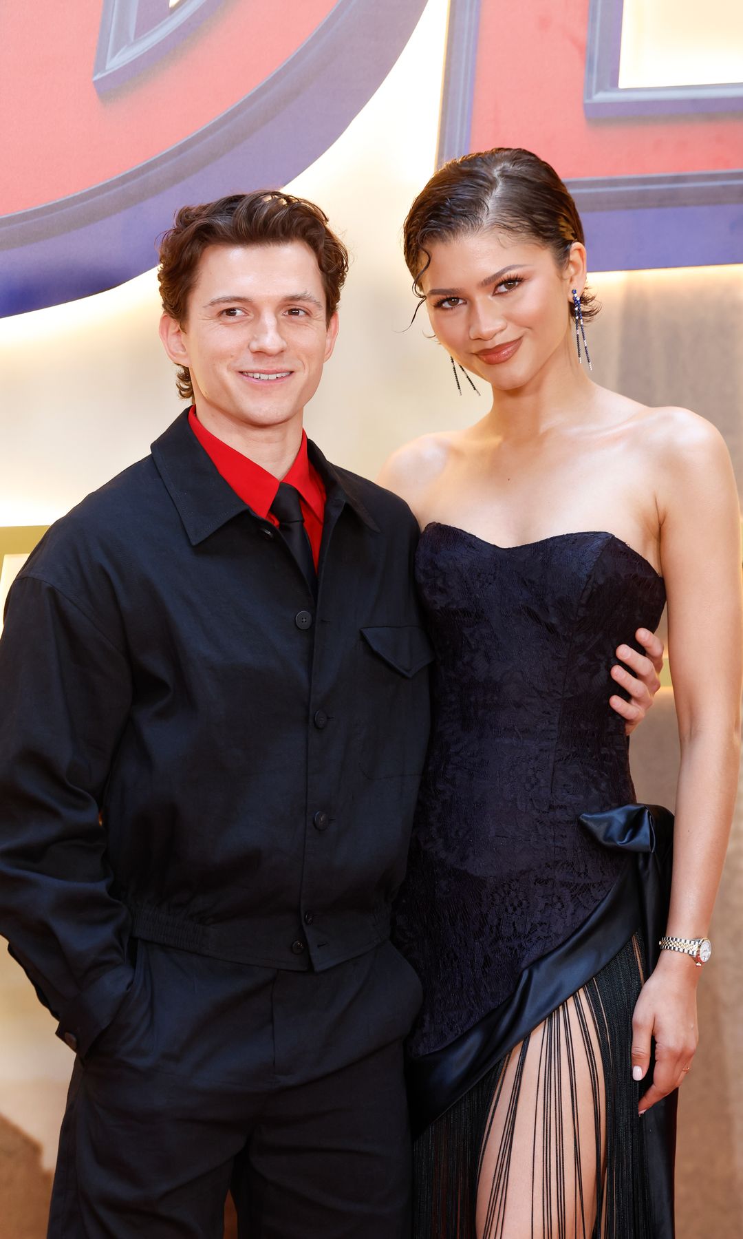 Los actores Zendaya y Tom Holland en Madrid