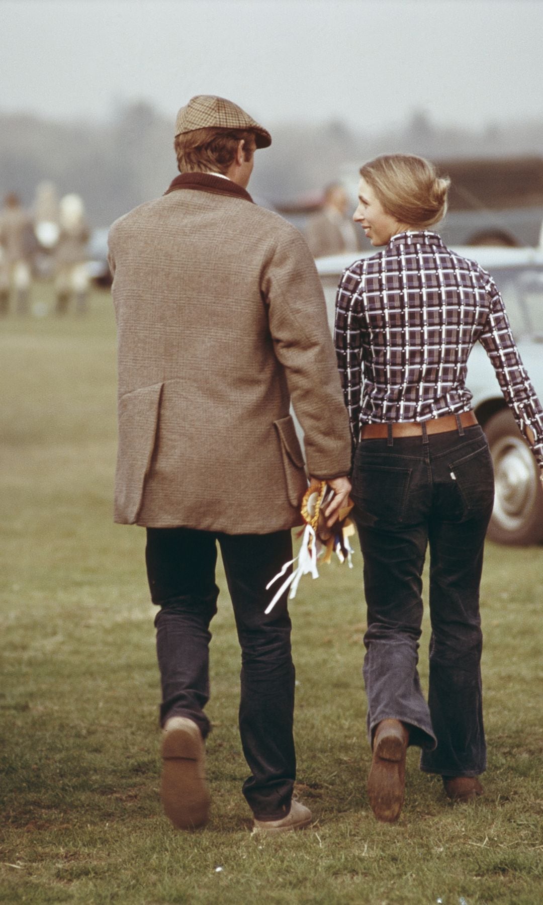 La princesa Ana y su marido Mark Phillips en 1975. 
