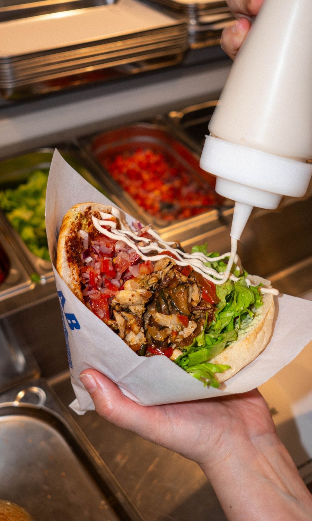 Kebab berlinés gourmet de Culto Kebab en Madrid