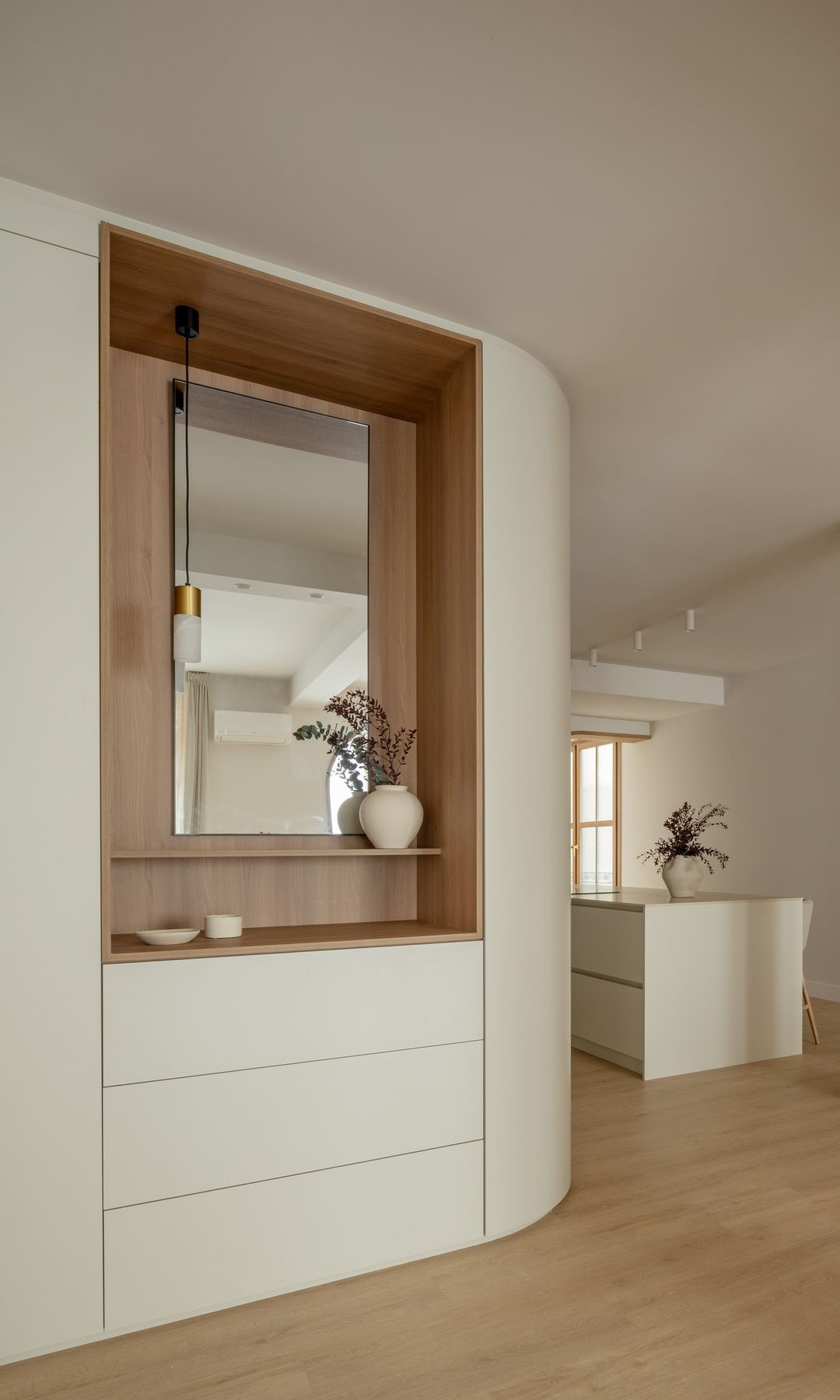 Zona de paso de un proyecto de IN56 Interiorismo