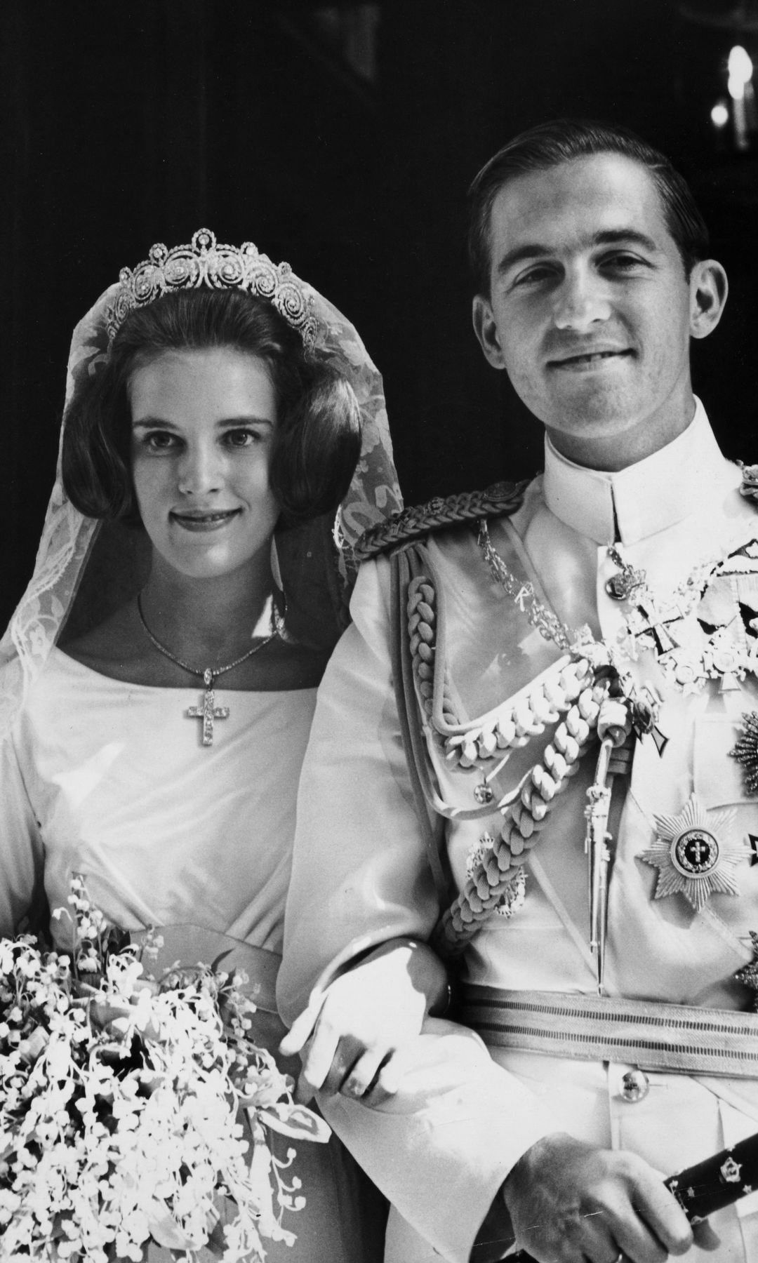 Boda de Constantino de Grecia y Ana María de Dinamarca tiara