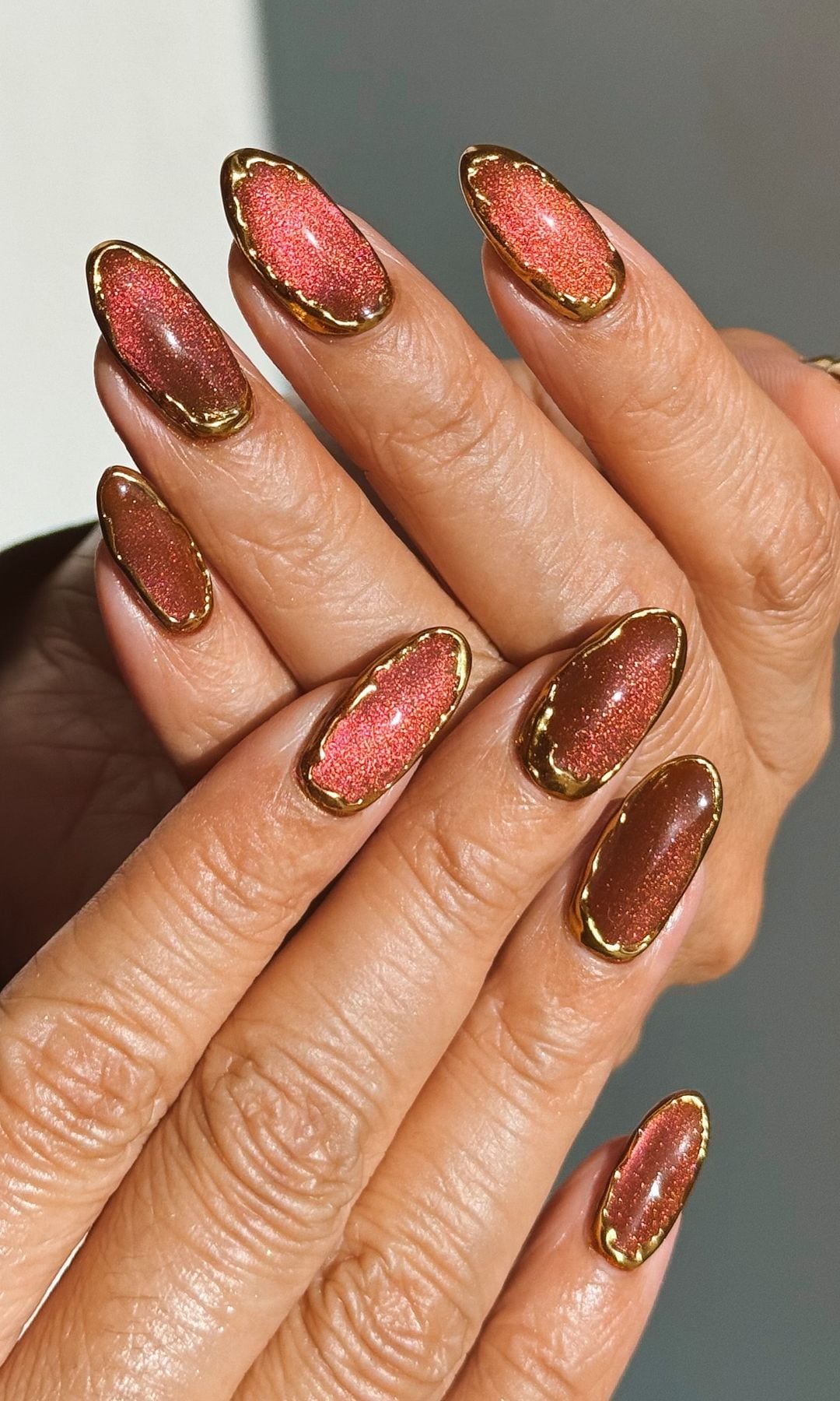 Manicura ojo de gato