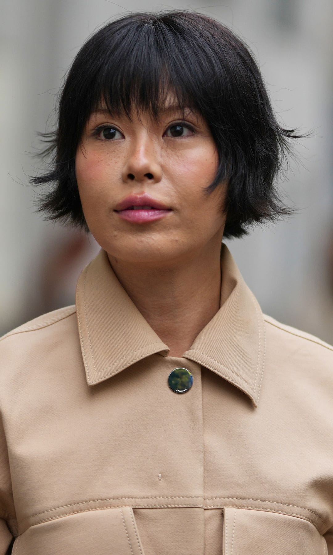 Flequillo asimétrico