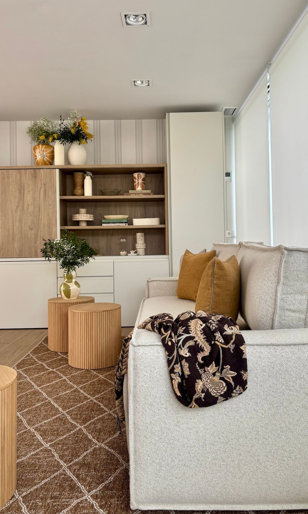 Detalle del salón, convertible en dormitorio de invitados