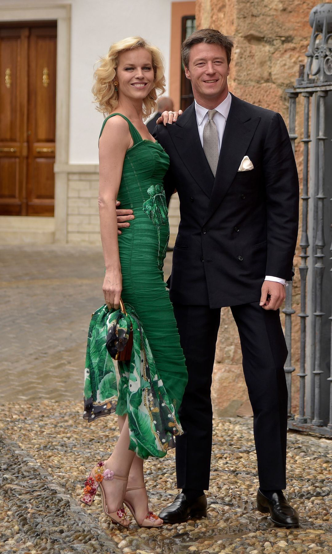 Eva Herzigova y Gregorio Marsiai en la boda de Alejandro Santo Domingo y Charlotte Wellesley 