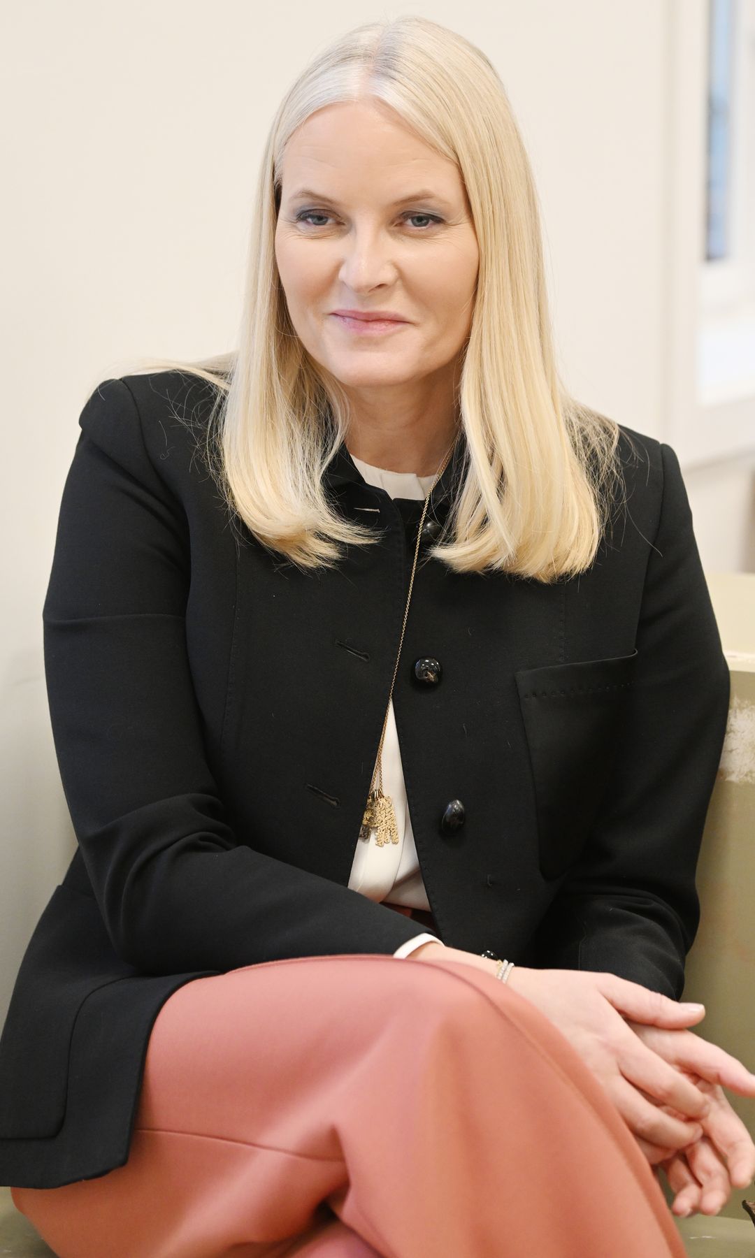 Mette- Marit de Noruega en un acto en Oslo el pasado 24 de enero
