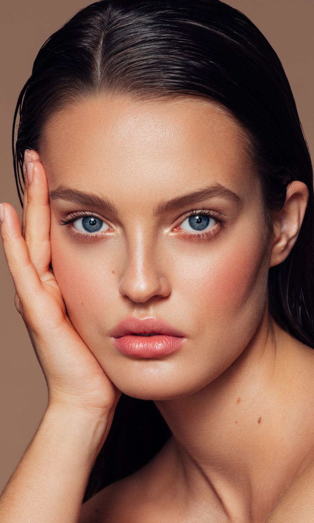 Mujer primer plano piel bonita