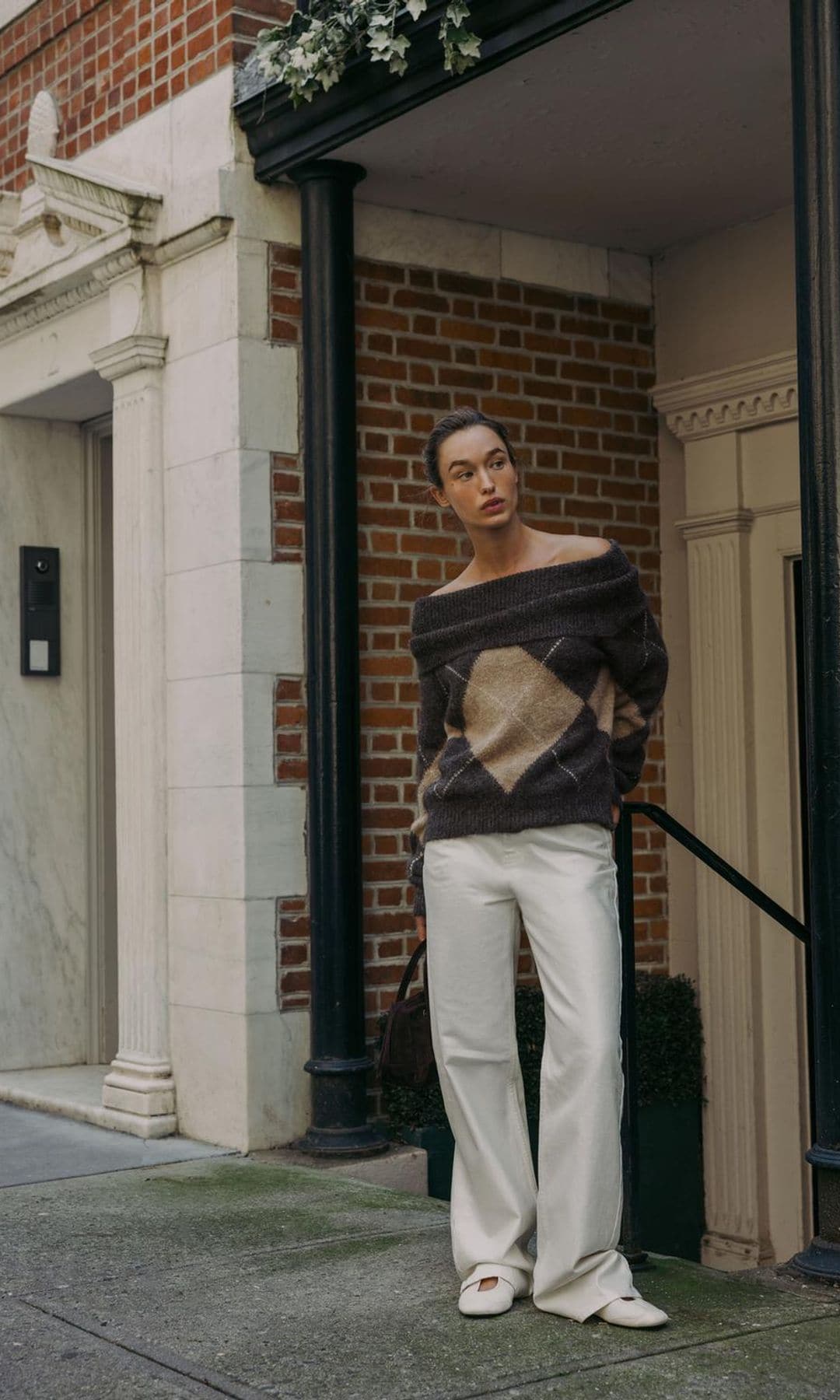 Jersey de rombos de Zara.