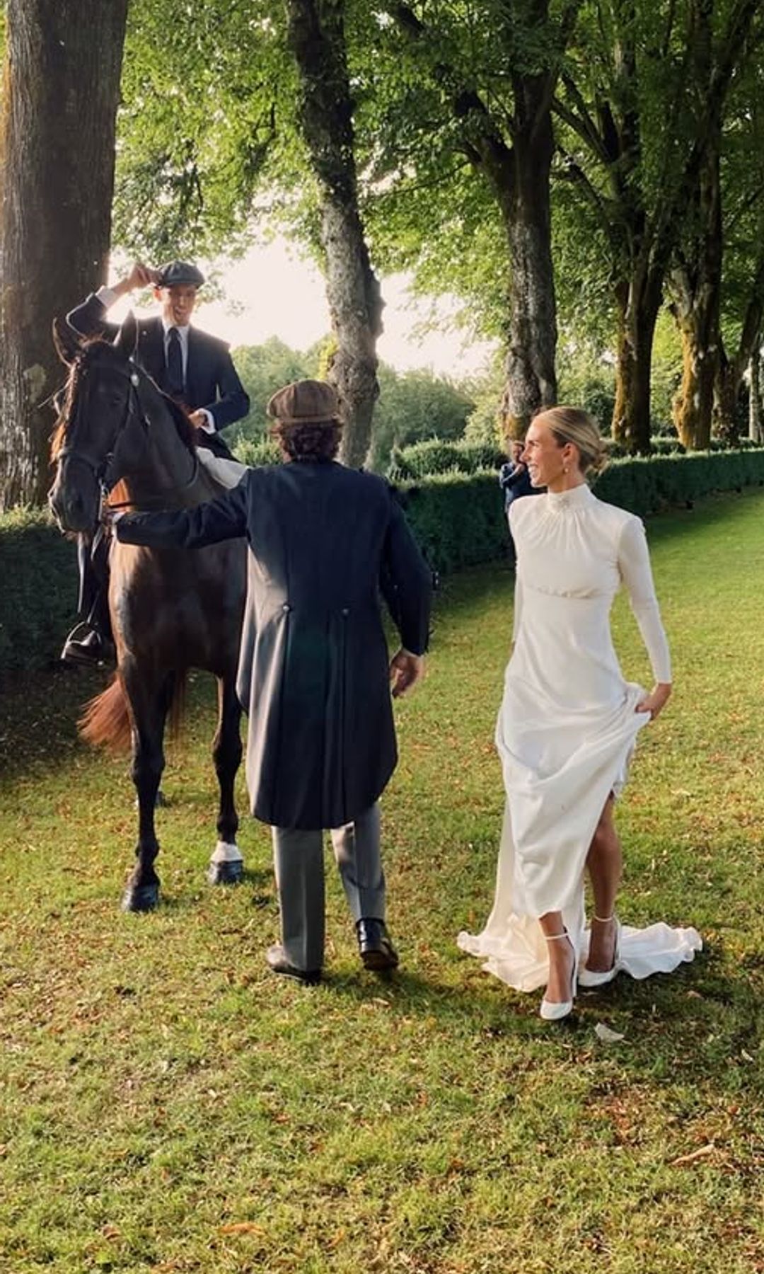 Lucía Bárcena el día de su boda